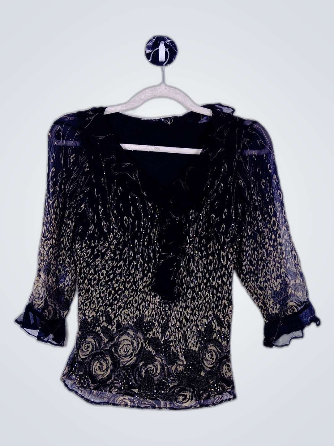 Blusa com Padrão Floral