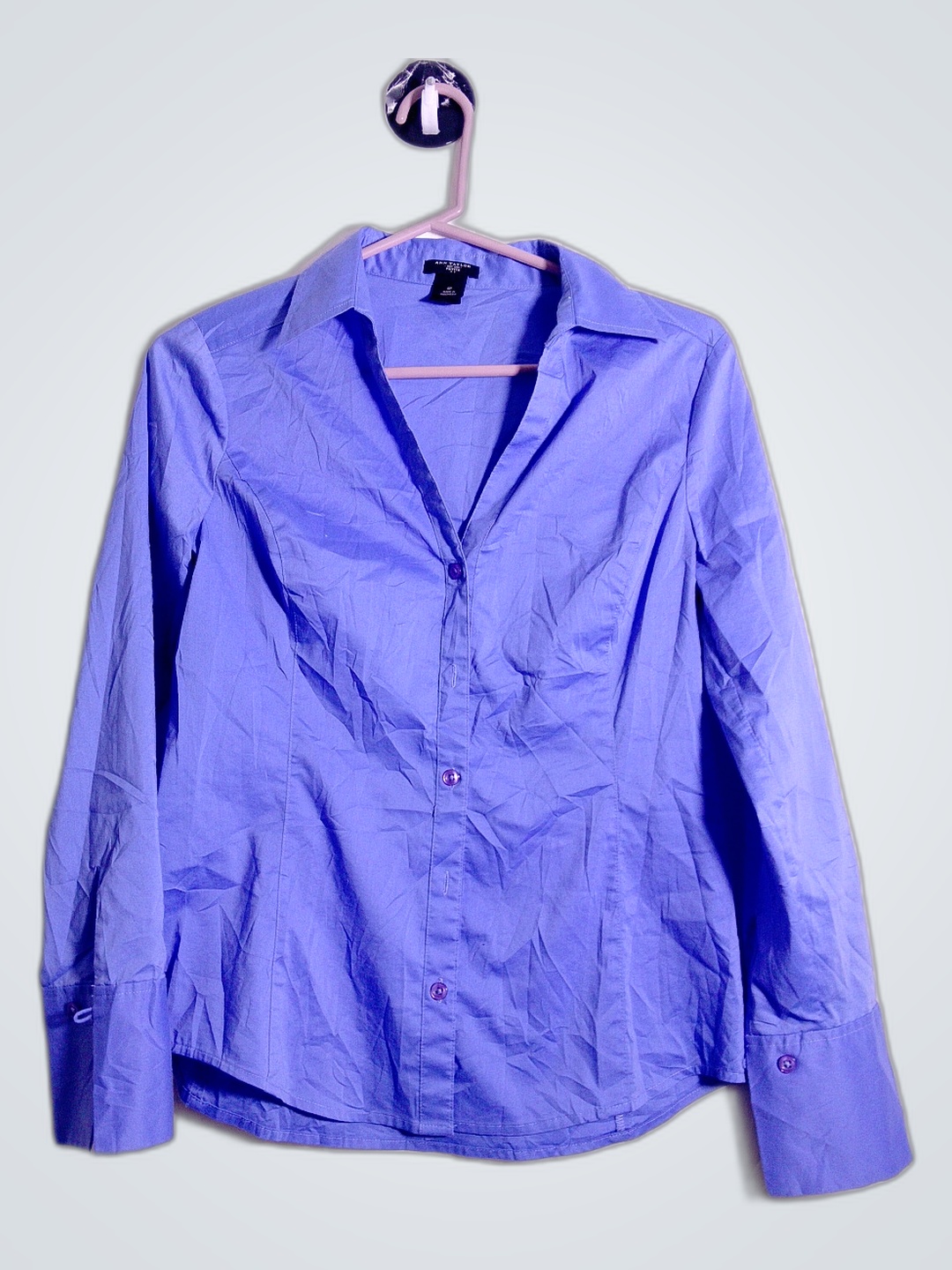 Camisa Azul de Manga Longa