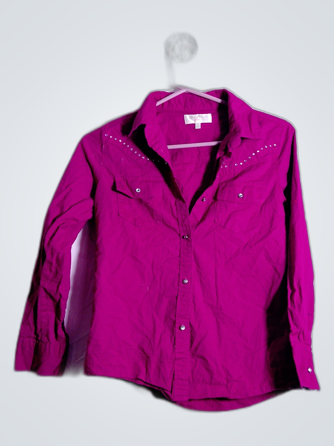 Camisa de Botão Roxa Shyanne