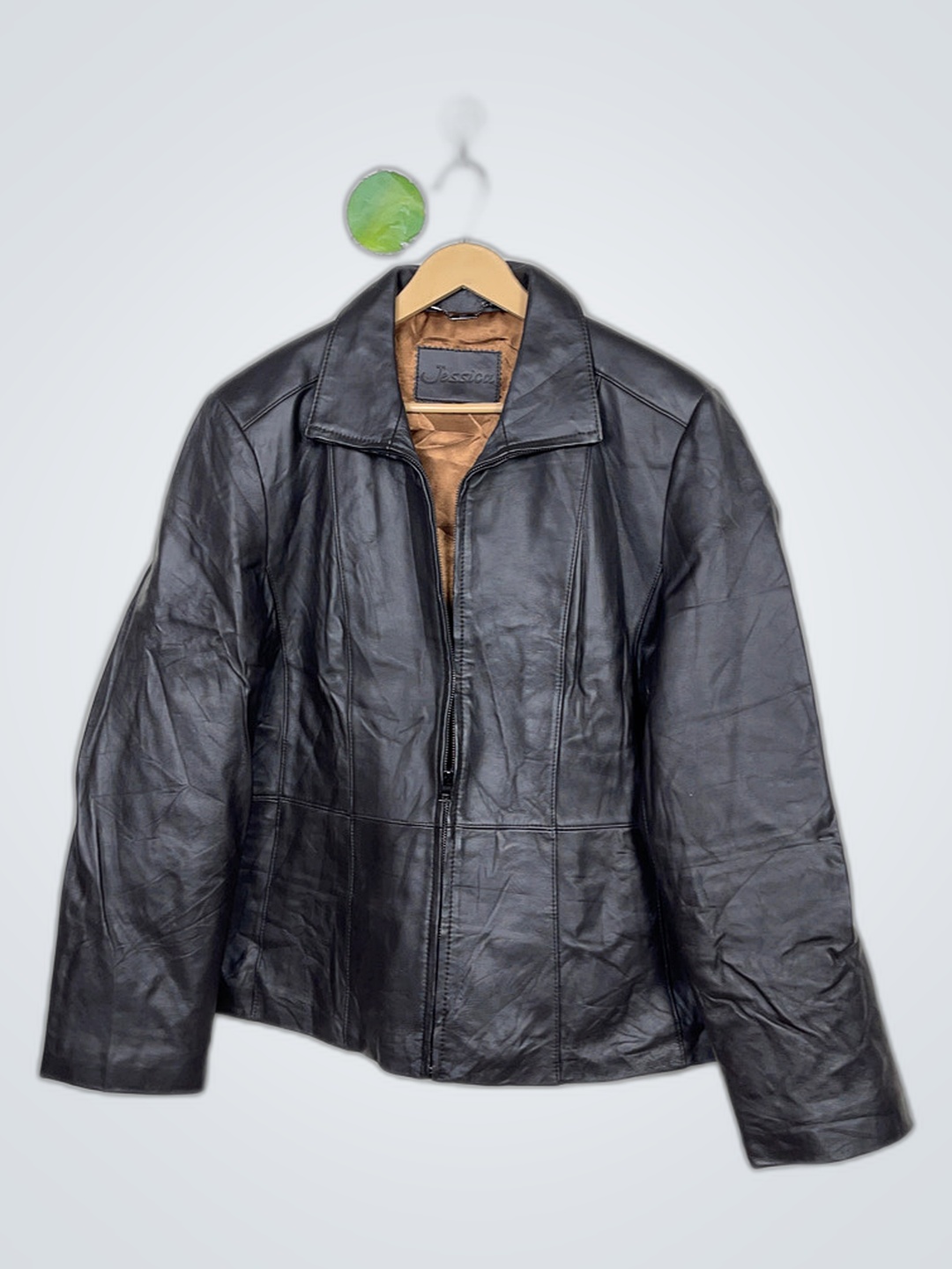 Veste en cuir noir Jessica