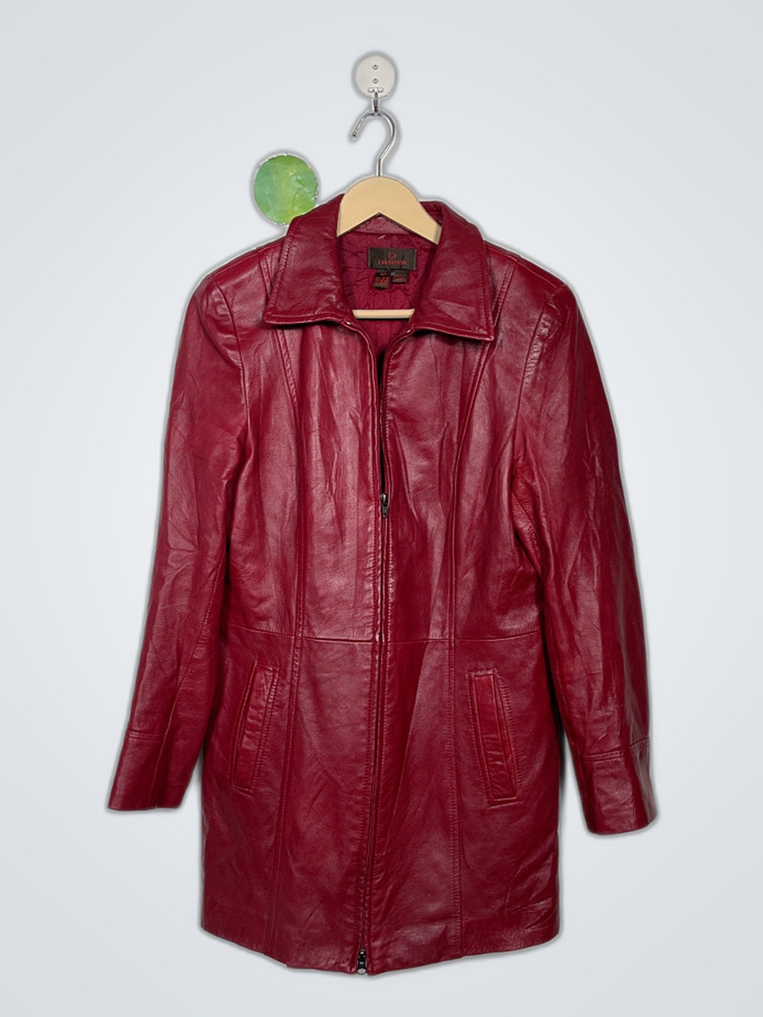 Danier Red Leather Jacket