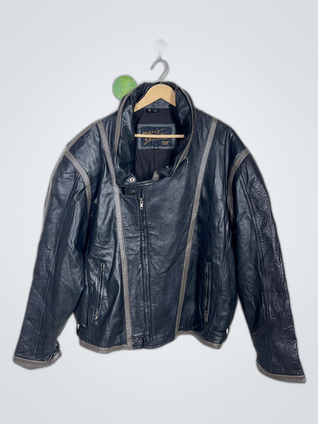 Mario Zarelli Black Leather Jacket