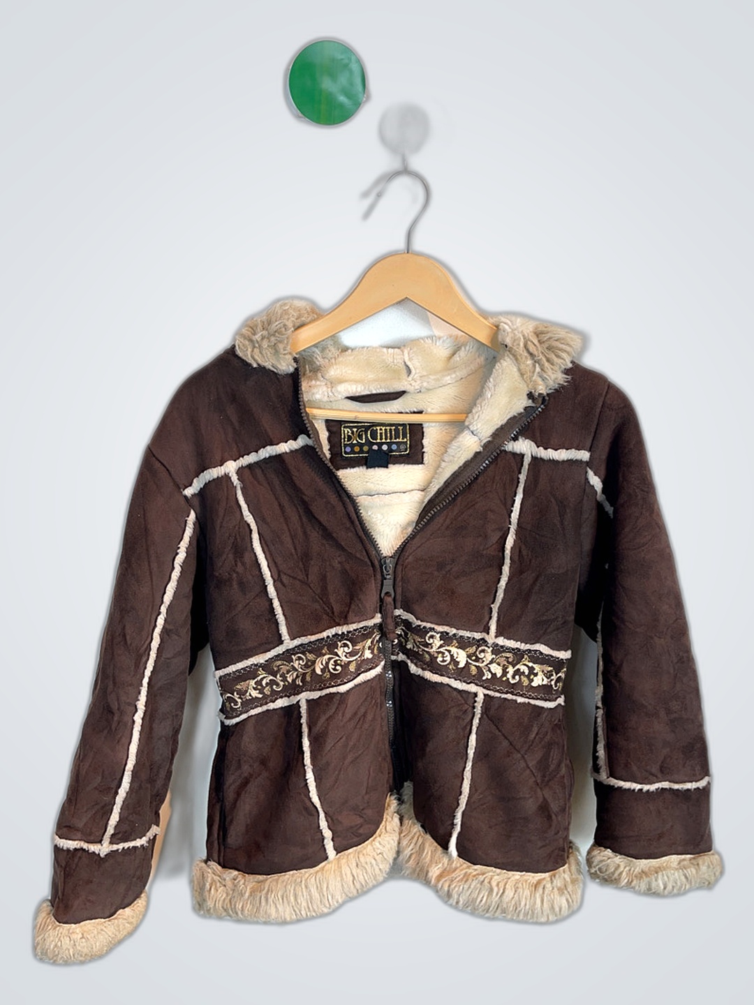Big Chill Brown Faux Fur Jacket