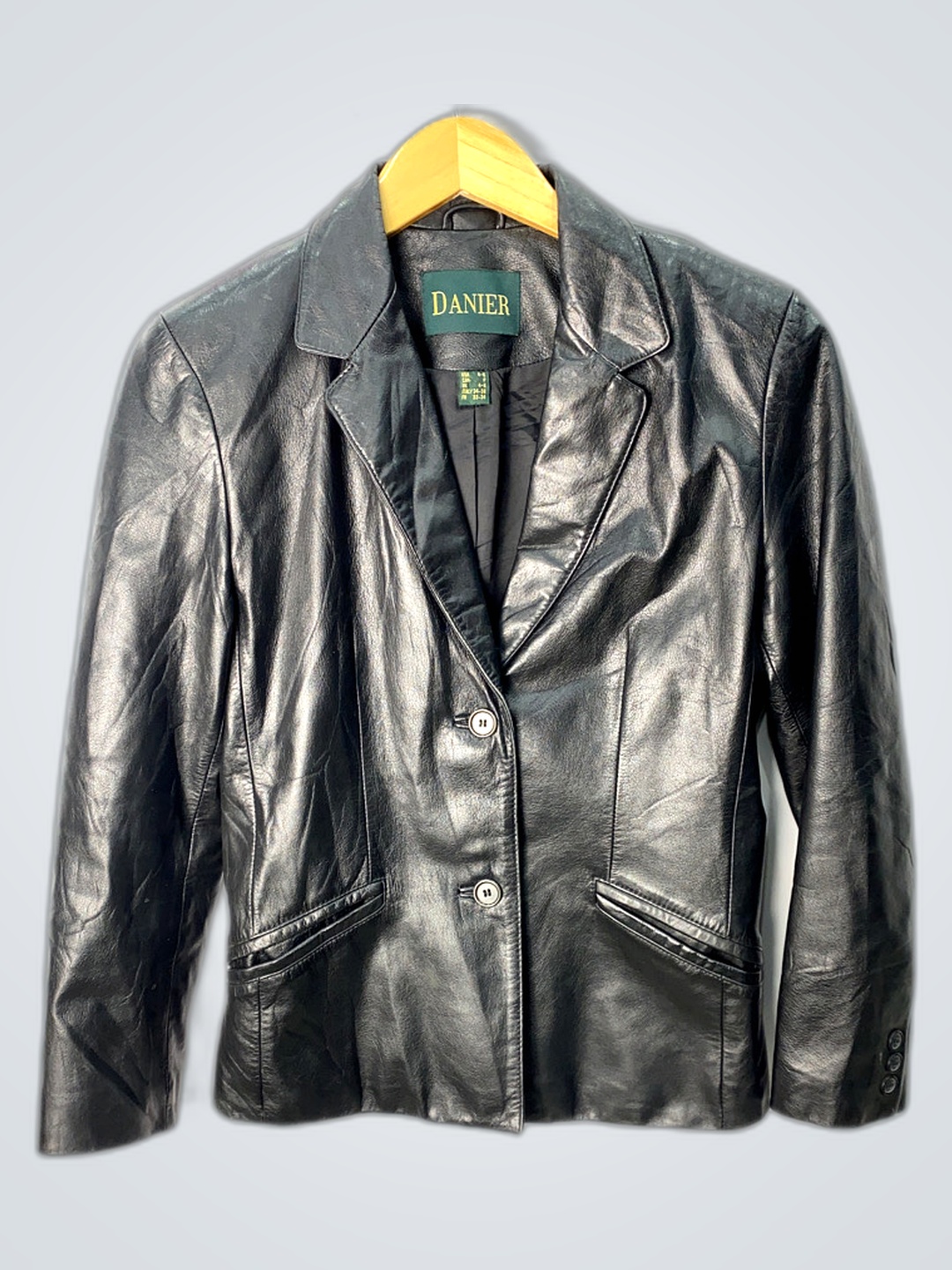 Giacca di pelle nera Danier