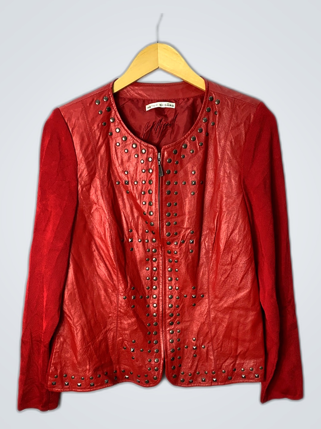 Peter Nygard Red Leather Jacket