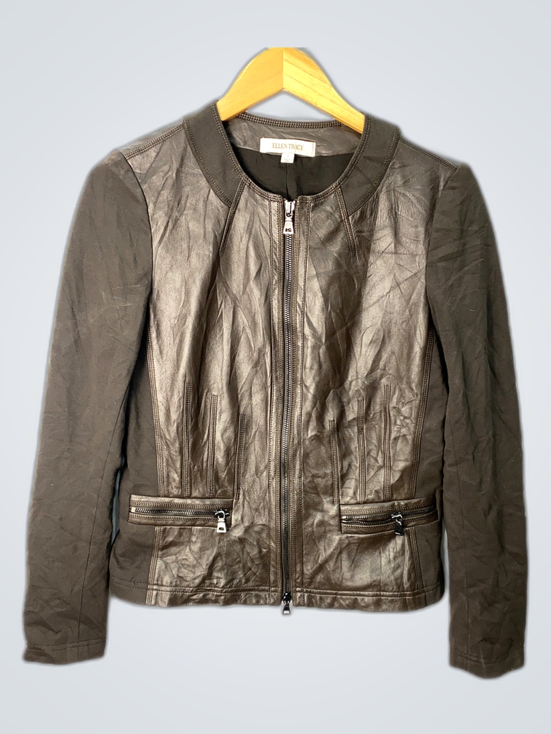 Veste en cuir Ellen Tracy