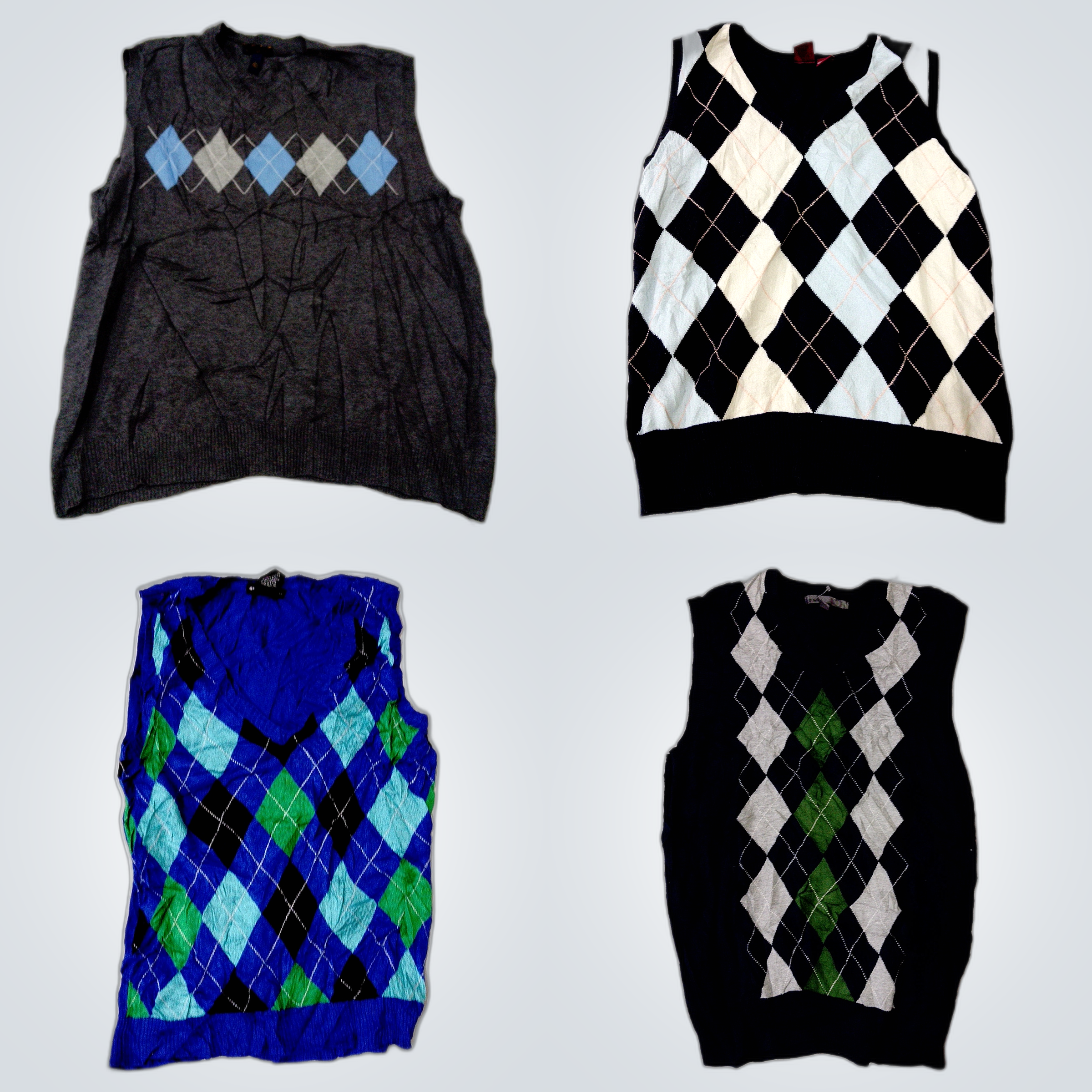 Argyle Vest Bundle - Harold Powell, Dockers, Meron..