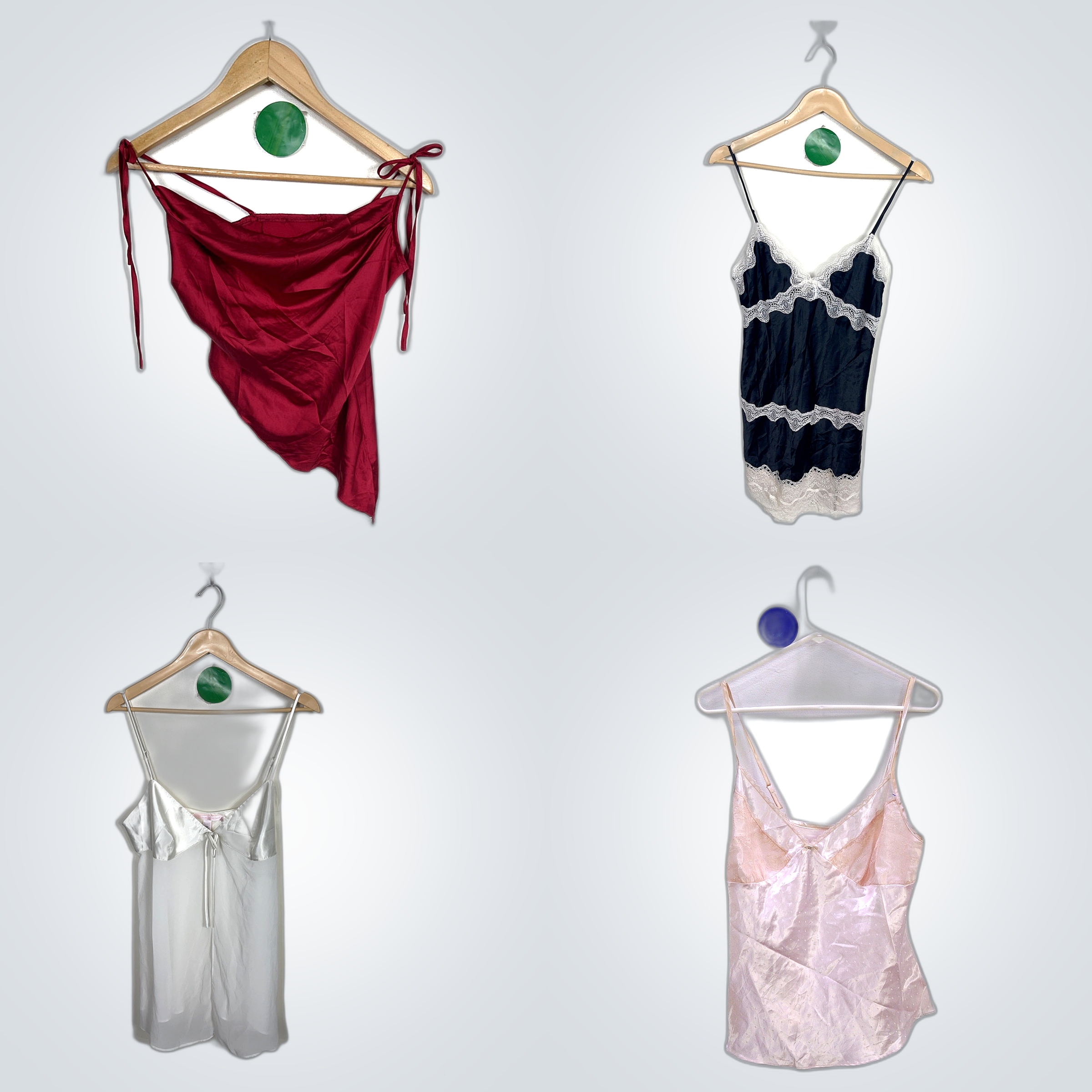 VS Secret & EXPRESS Camisole Bundle Satin Lace Sil..