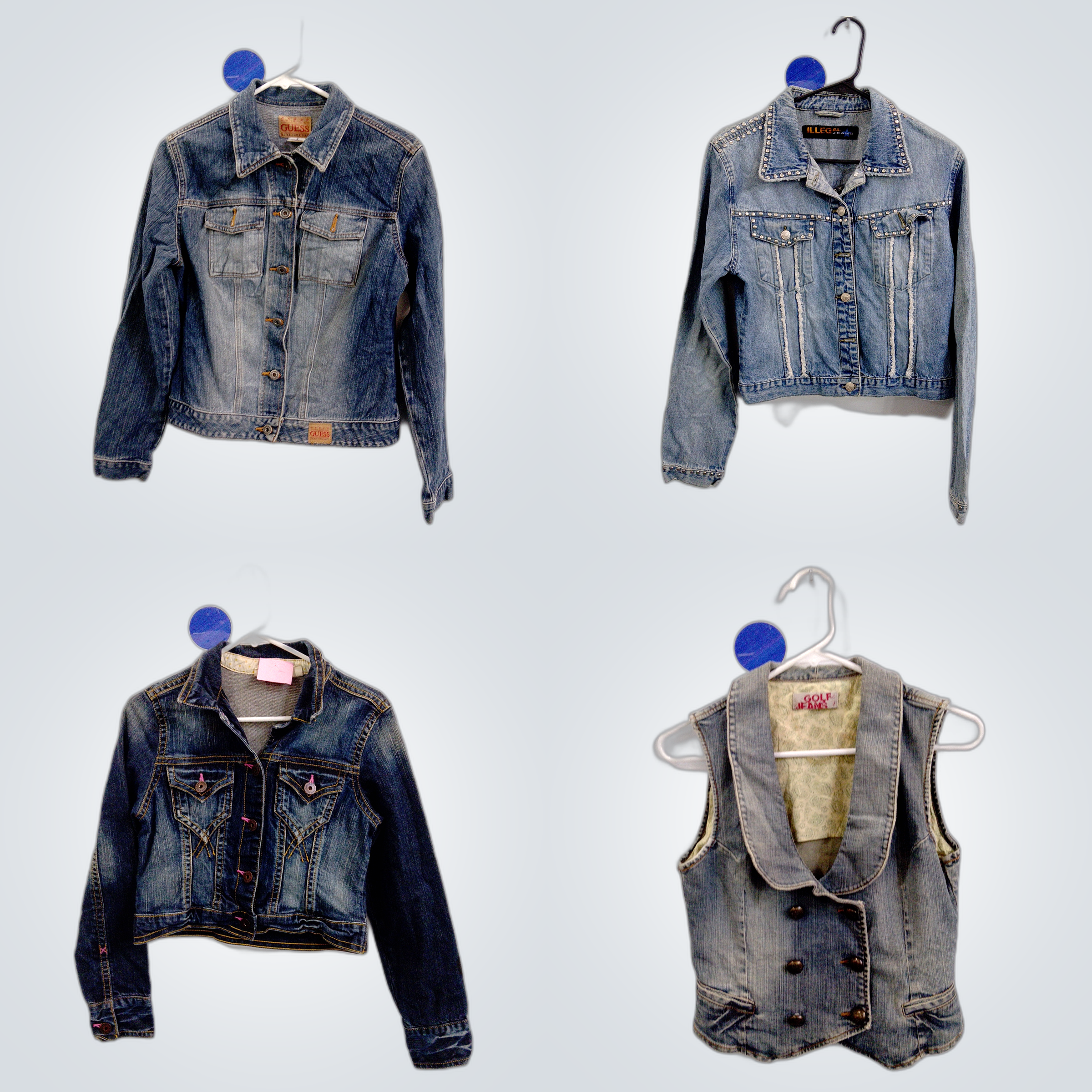 Denim Jacket Bundle: GUESS, DKNY, Illegal Jeans & ..
