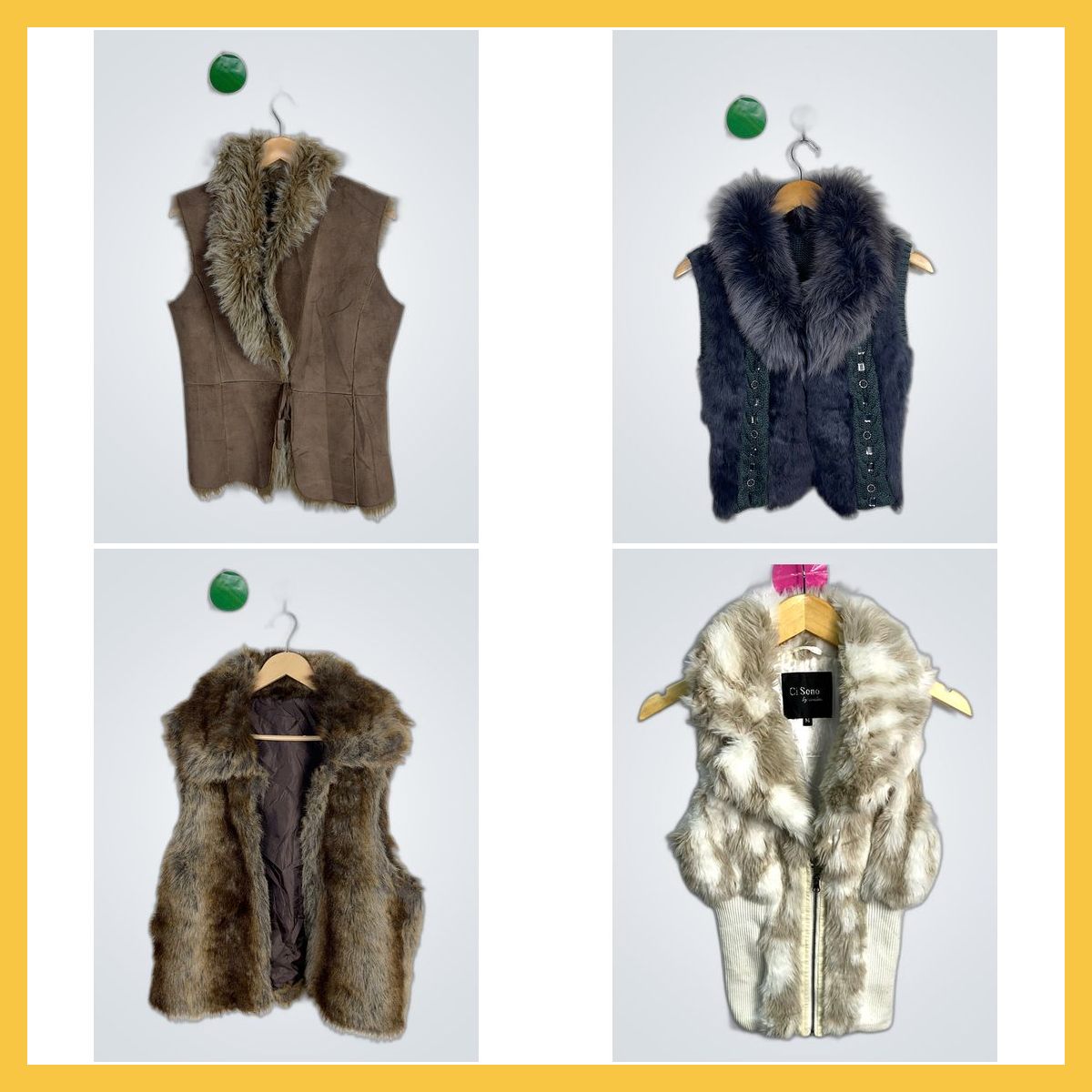 Fur Vest Bundle LASEINE Ci Sono Volcom Fur Waistco..