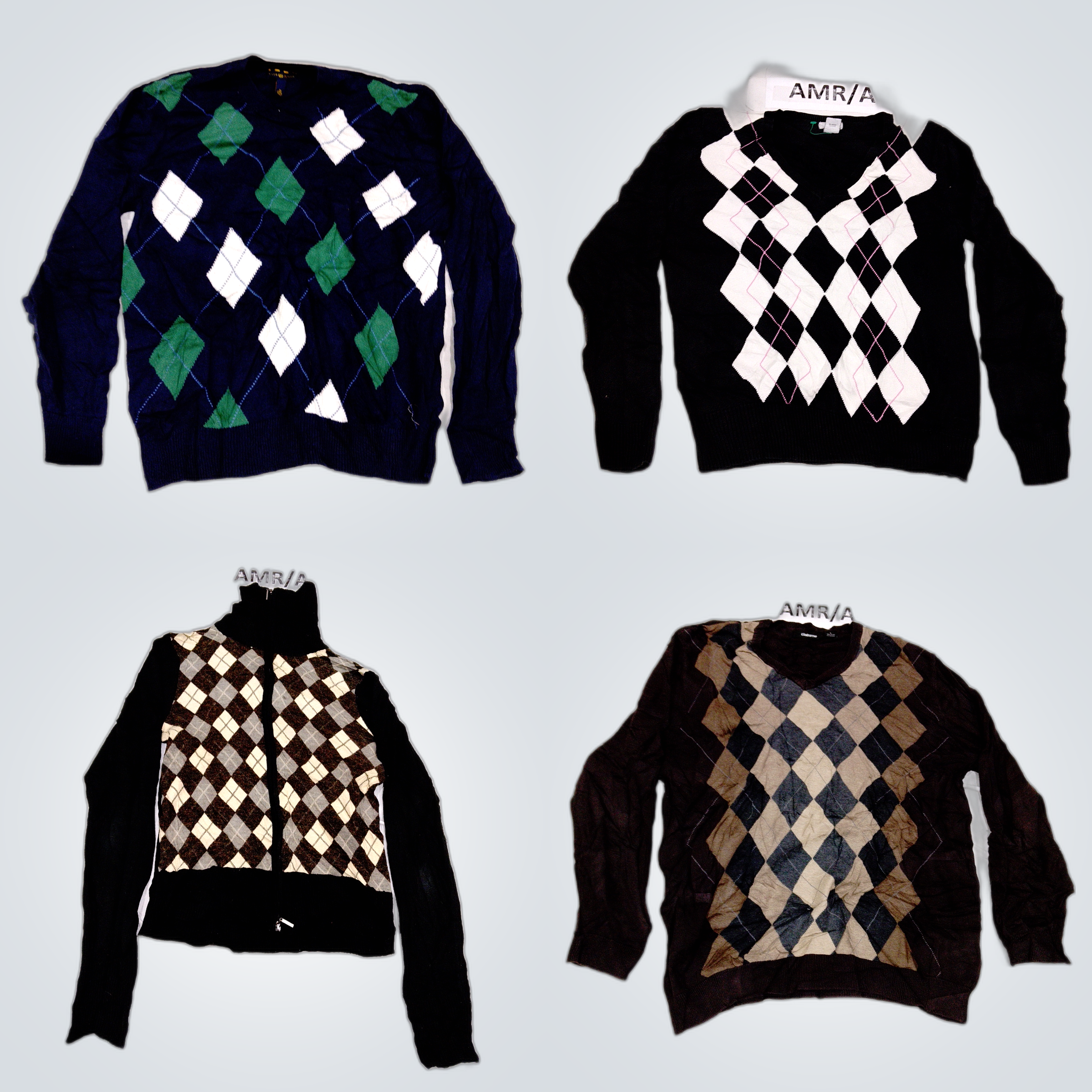 Bundle di Maglioni Argyle - Club Room, IZOD, Tommy..