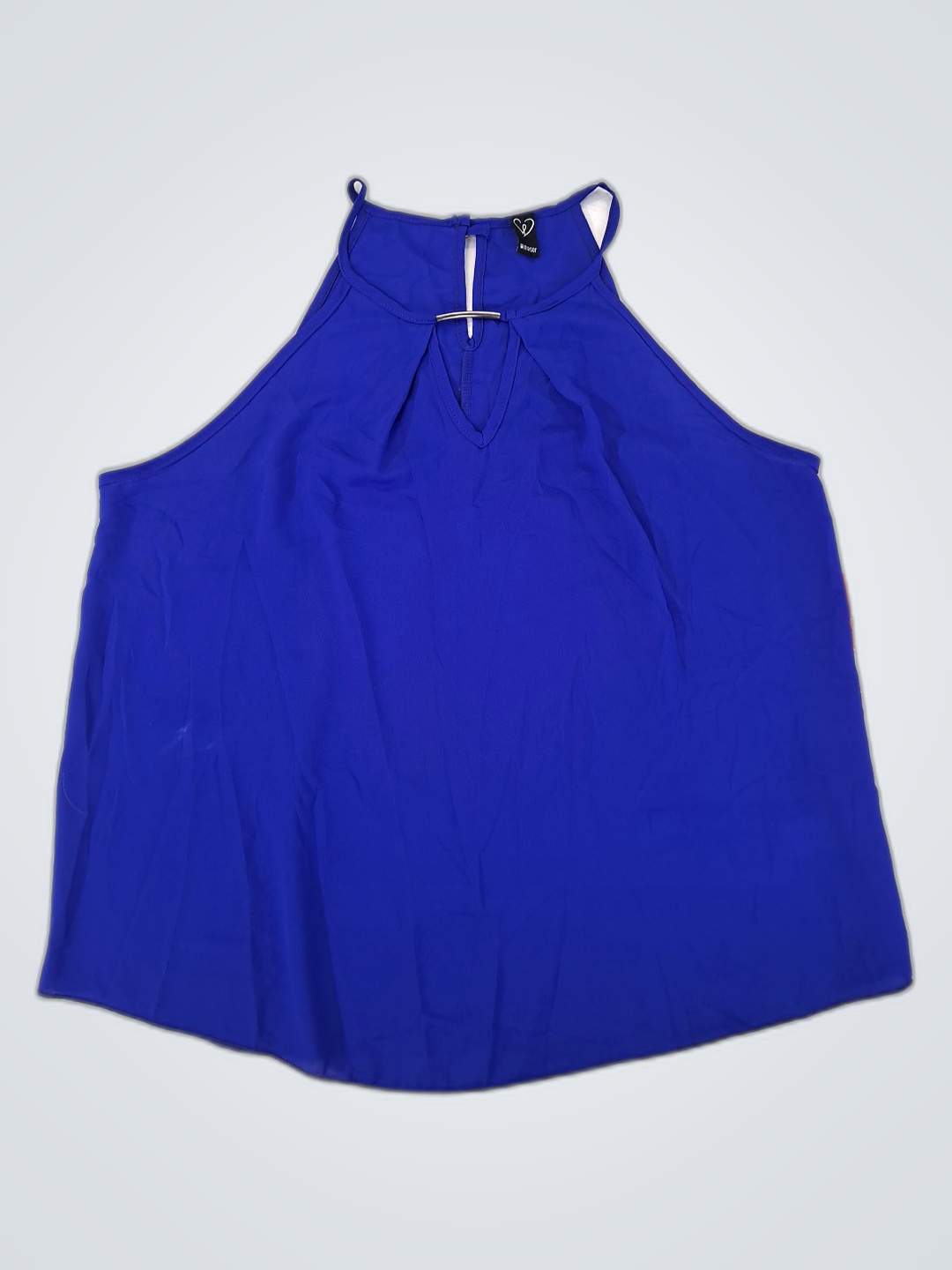 Blue Halter Neck Top