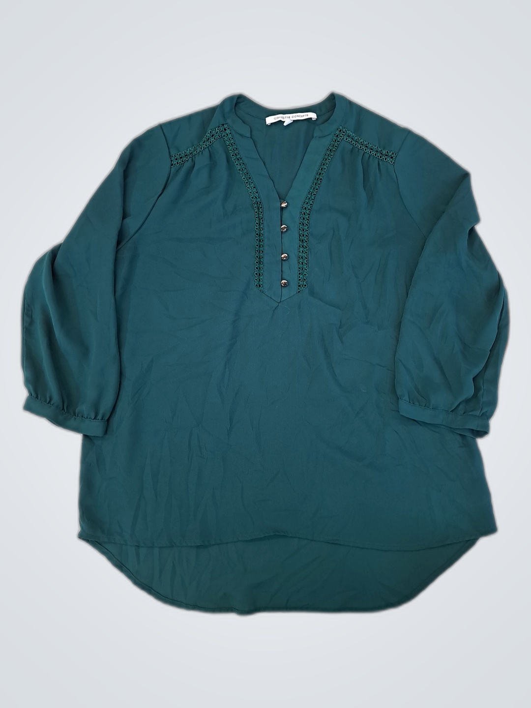 Collective Concepts Green Blouse