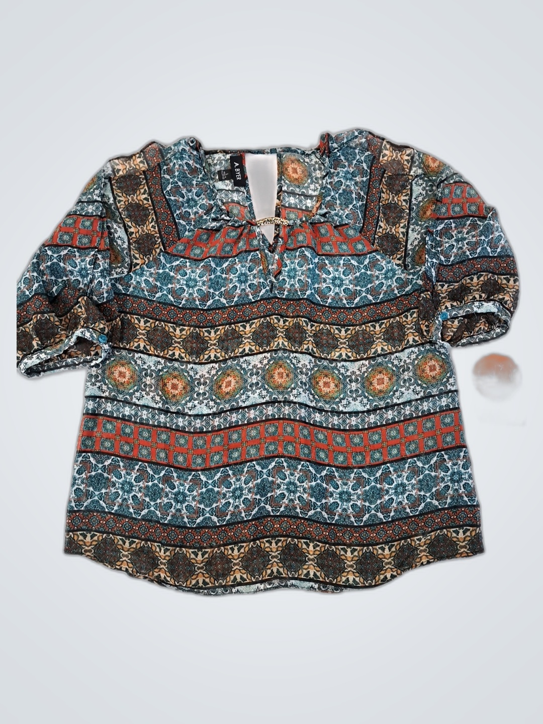 Blouse with Paisley Pattern