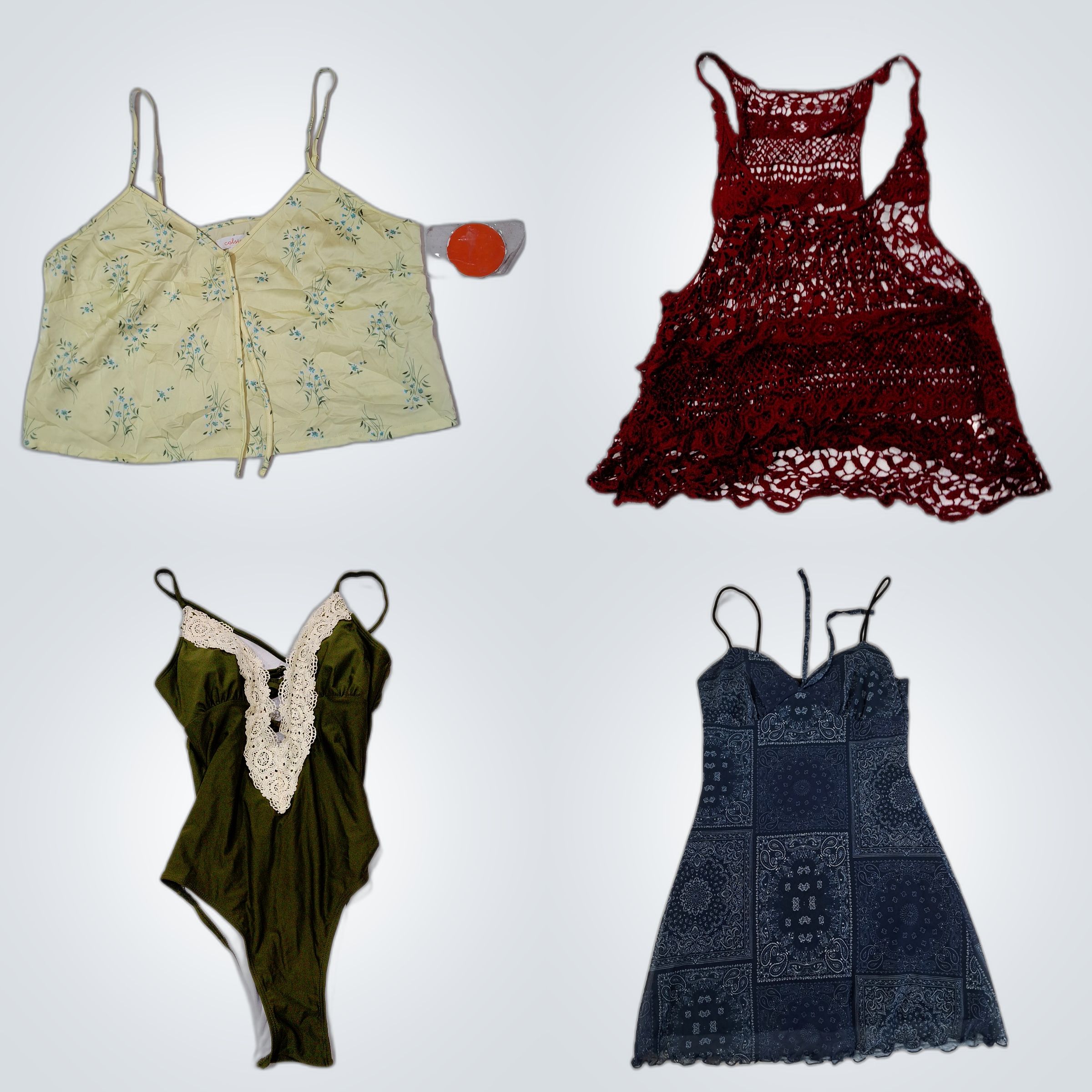 Gently Used Women's Lingerie & Dress Bundle - Cols..