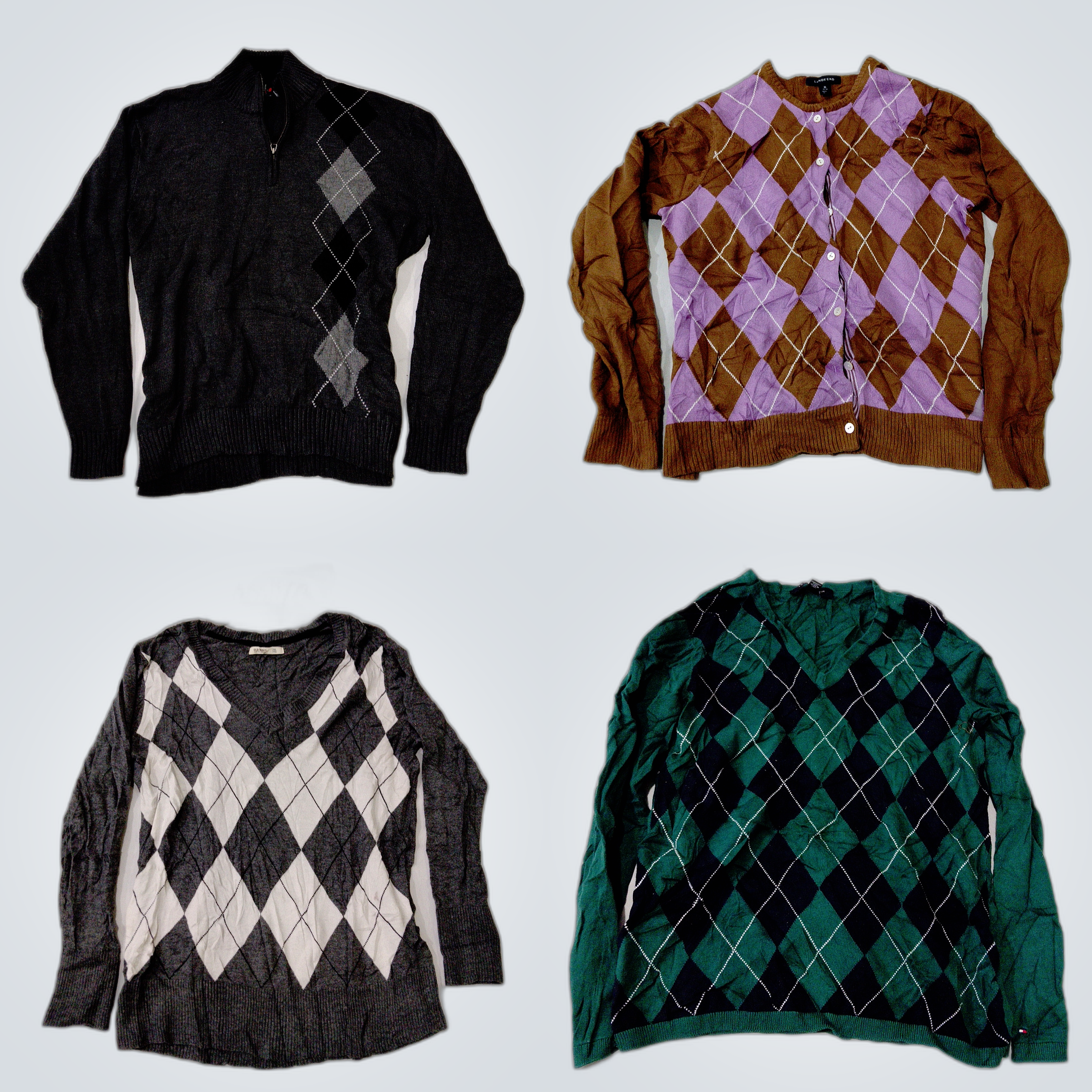 Argyle Sweater Bundle - Lands' End, Tommy Hilfiger..