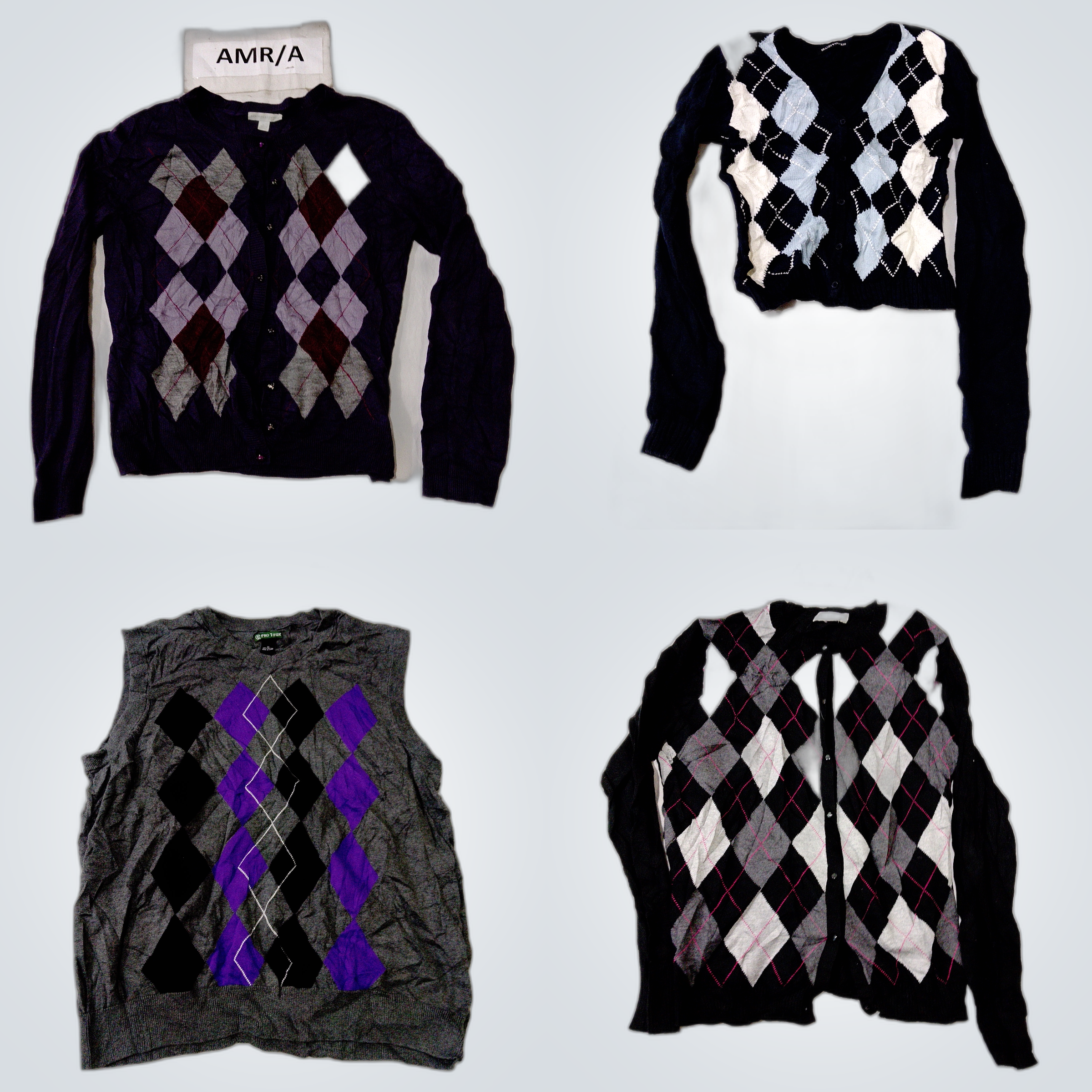 Argyle Strickwaren Bundle - 10 Teile Mix aus Cardi..
