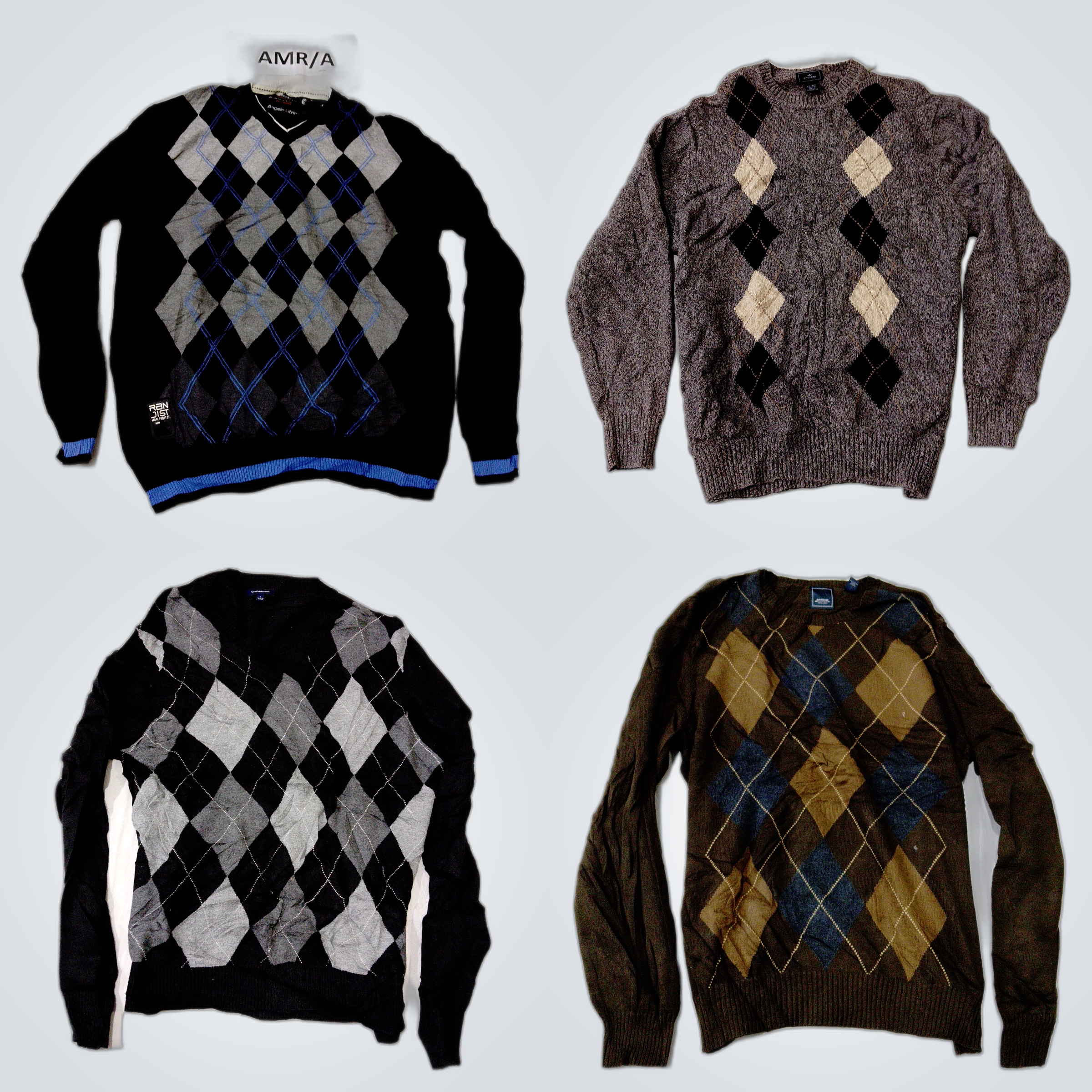 Argyle Sweater Bundle - 10 Pc Mix of Angelo Litric..