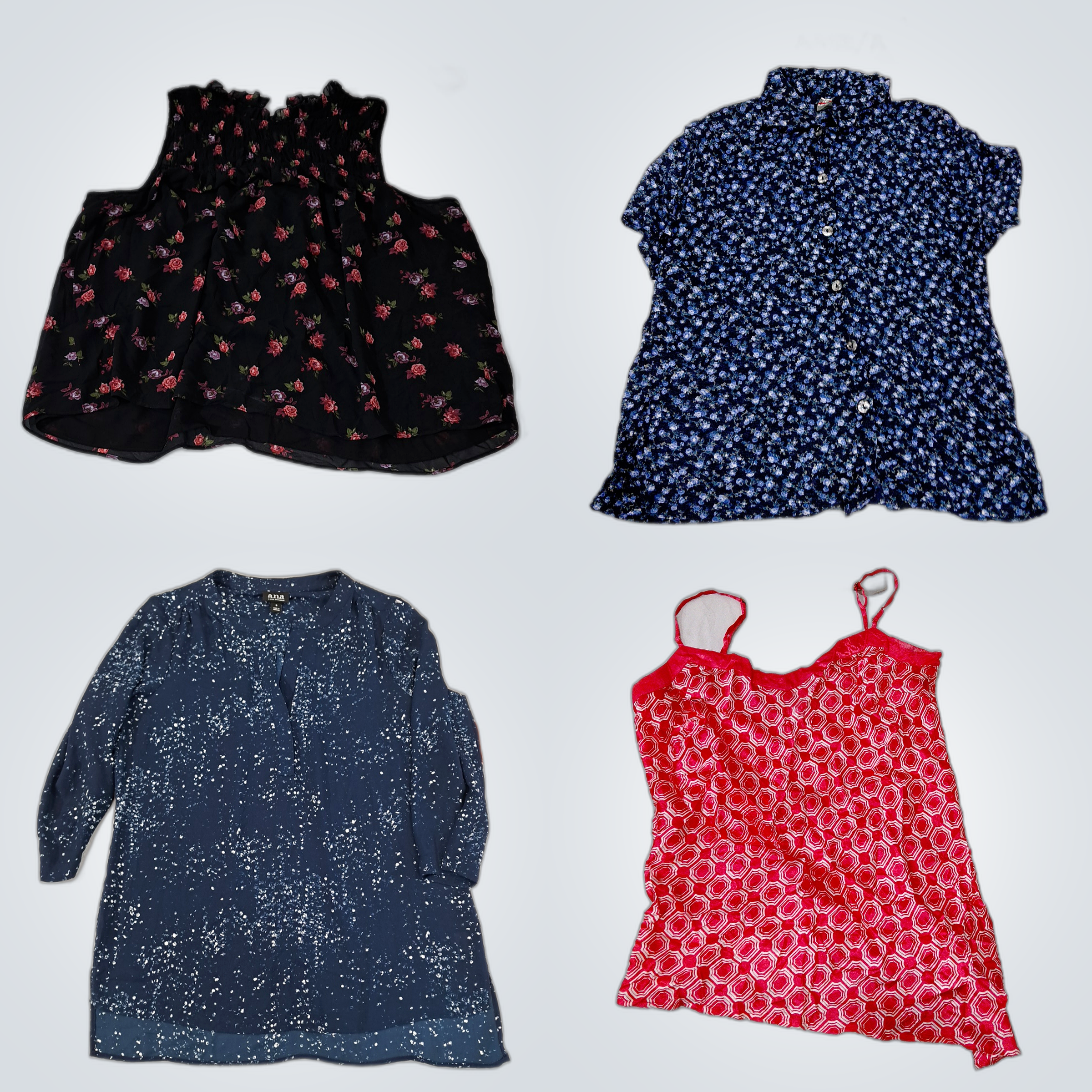 Lot de 10 pièces de blouses imprimées designer Ban..