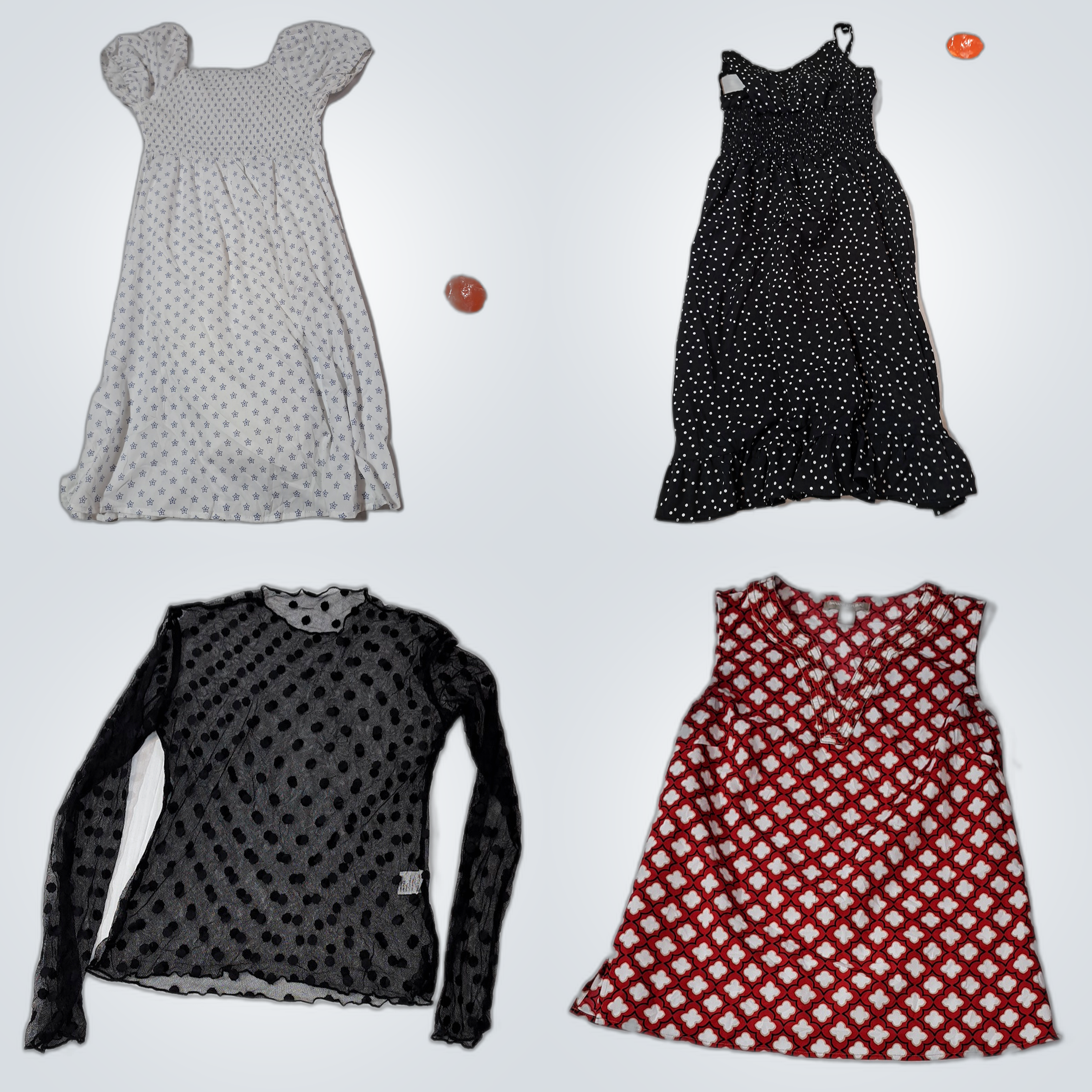 Ensemble Pois et Fleurs - LOFT, Banana Republic, B..