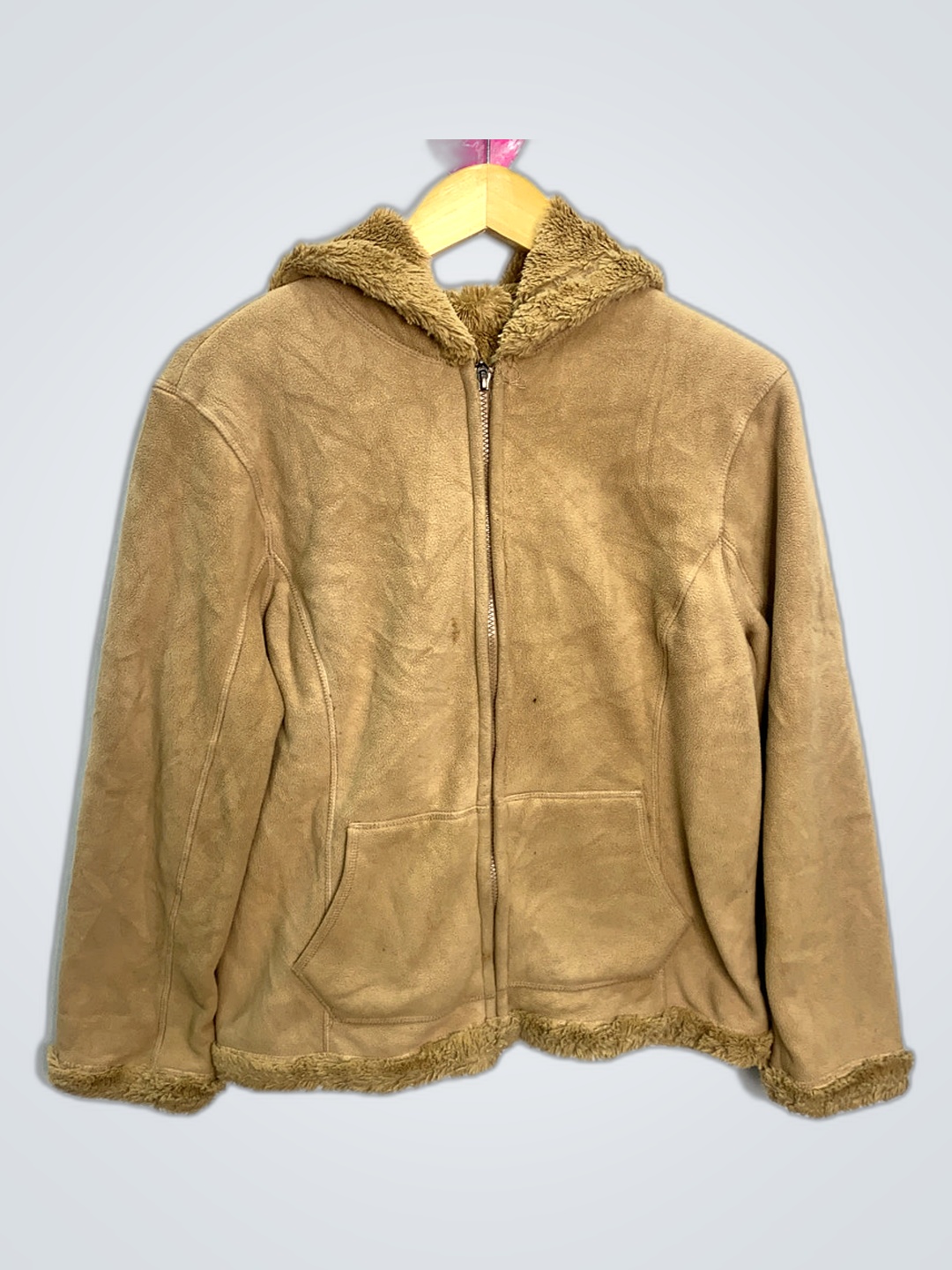 green tea Faux Fur Jacket