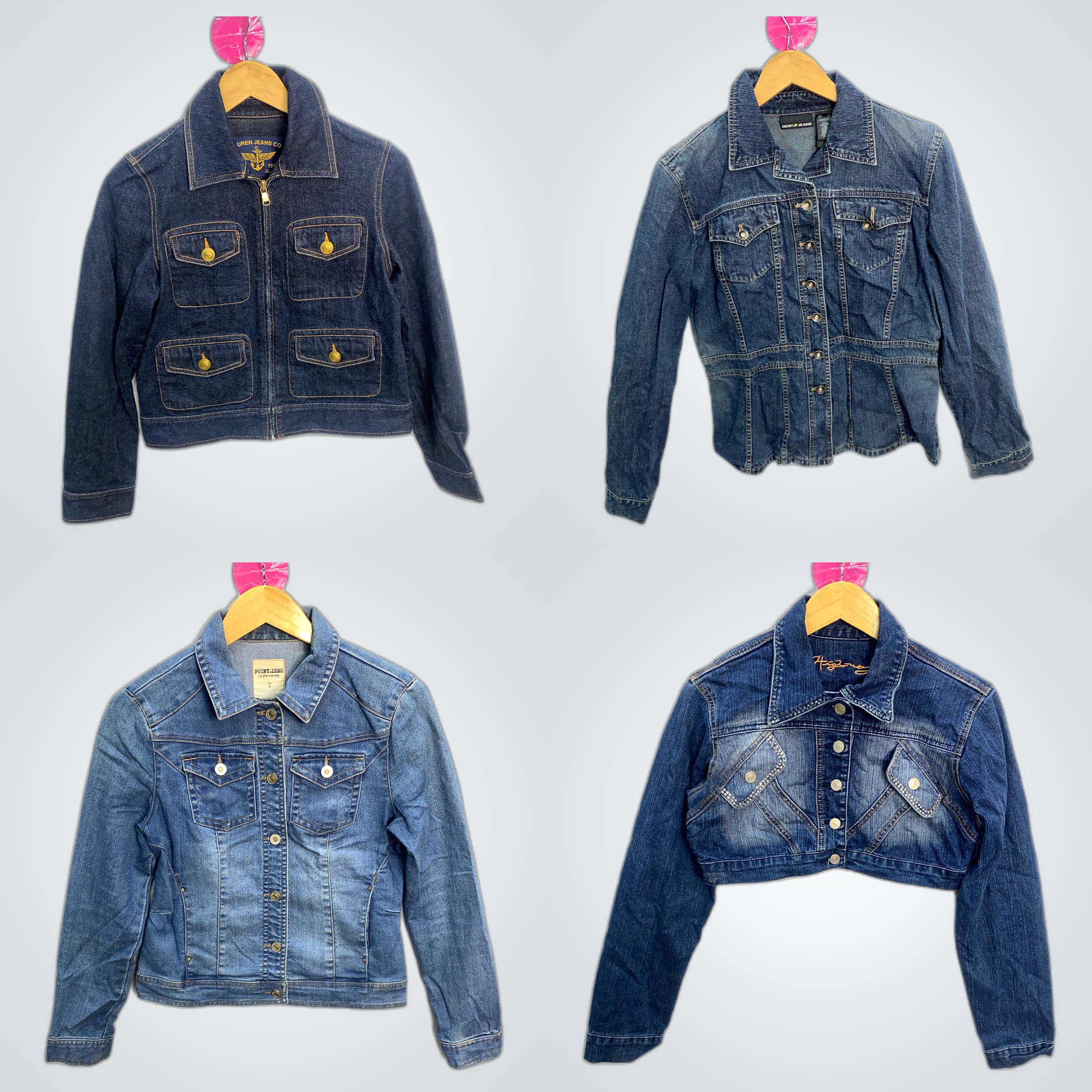 Denim Jacket Bundle - 7 Pc Lauren, DKNY, G:21 & Mo..