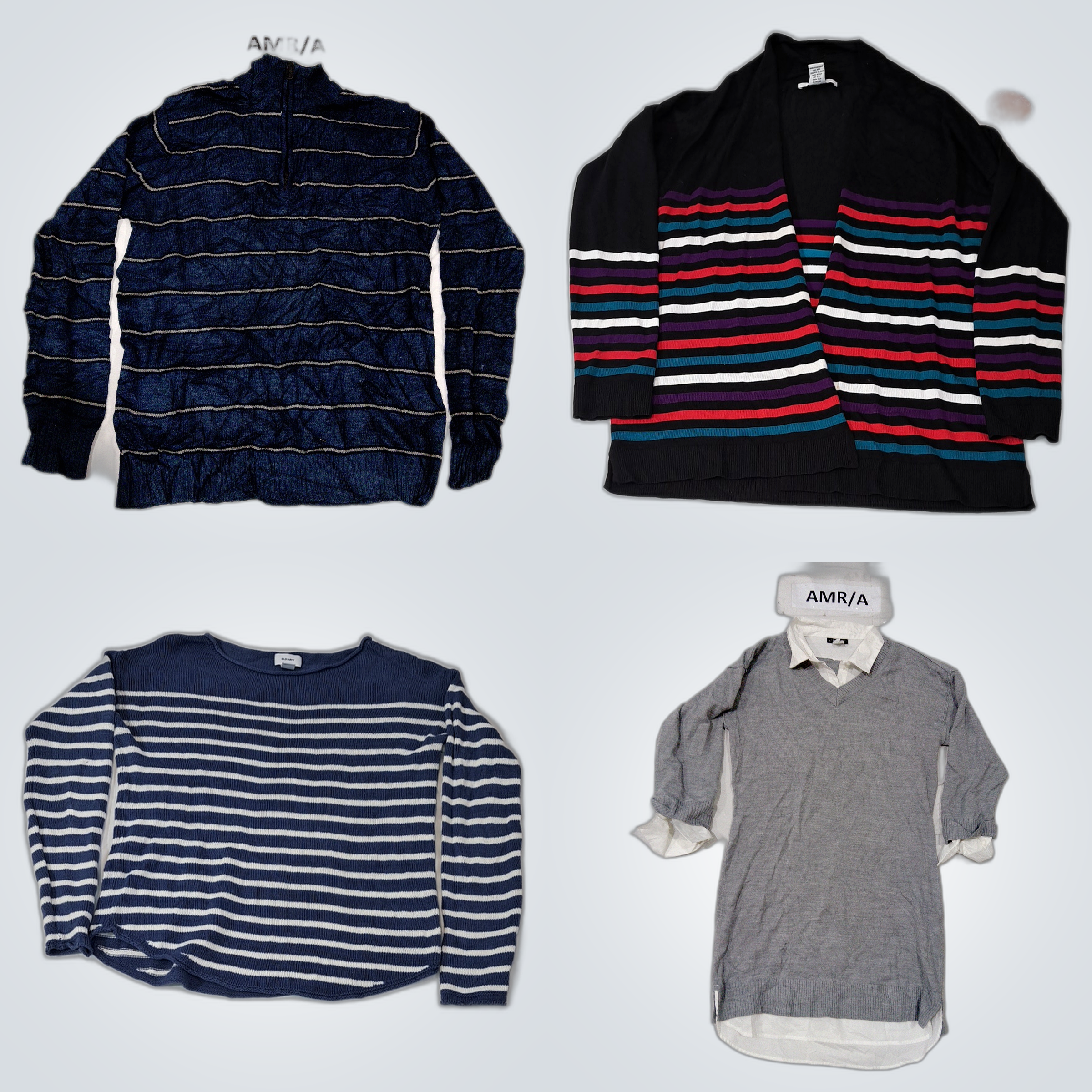 Designer Bundle: 10 Pc Mix of Sweaters, Tops & Shi..