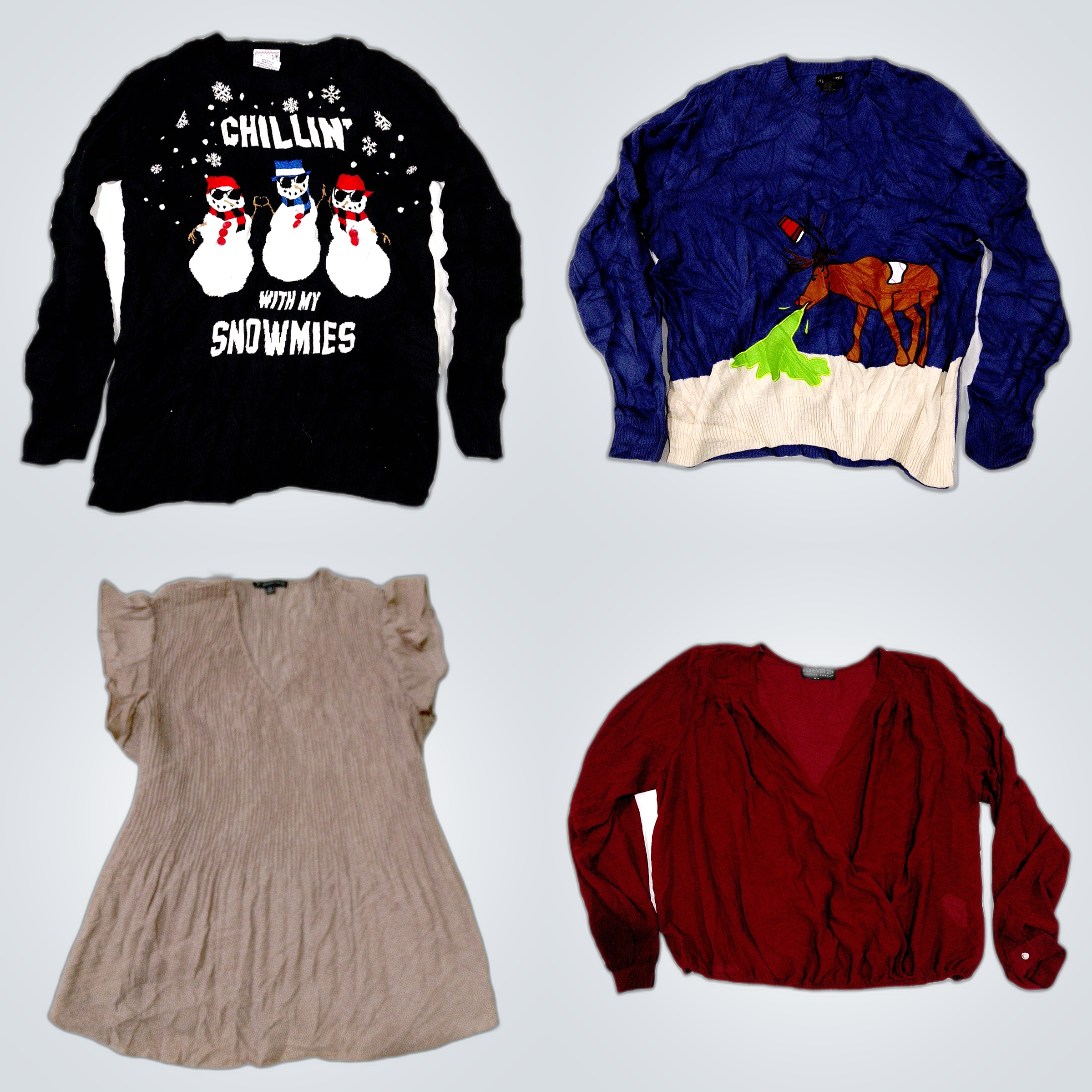 Designer Bundle: 10 Pc Mix of Tops, Dresses & Swea..