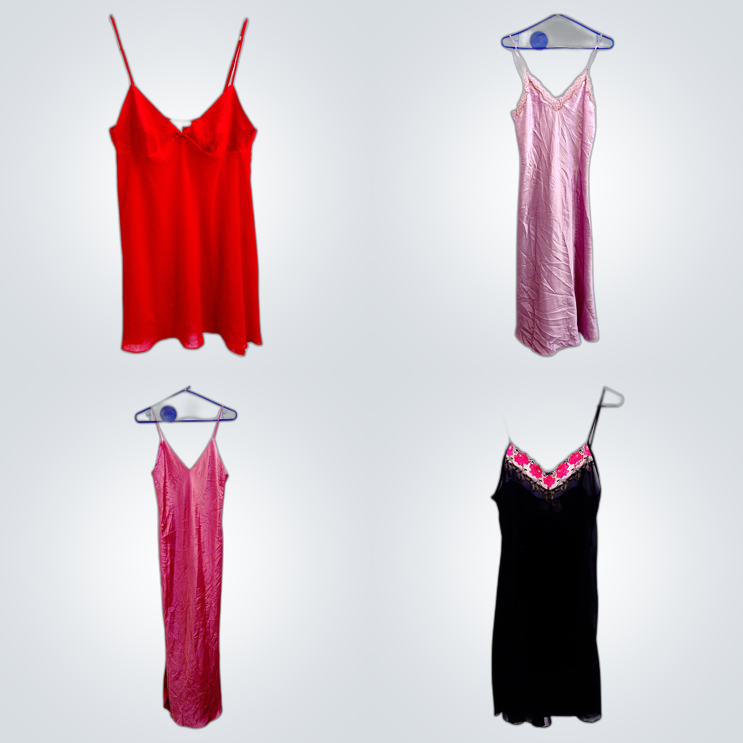Conjunto de Vestidos Slip Levemente Usados Victori..