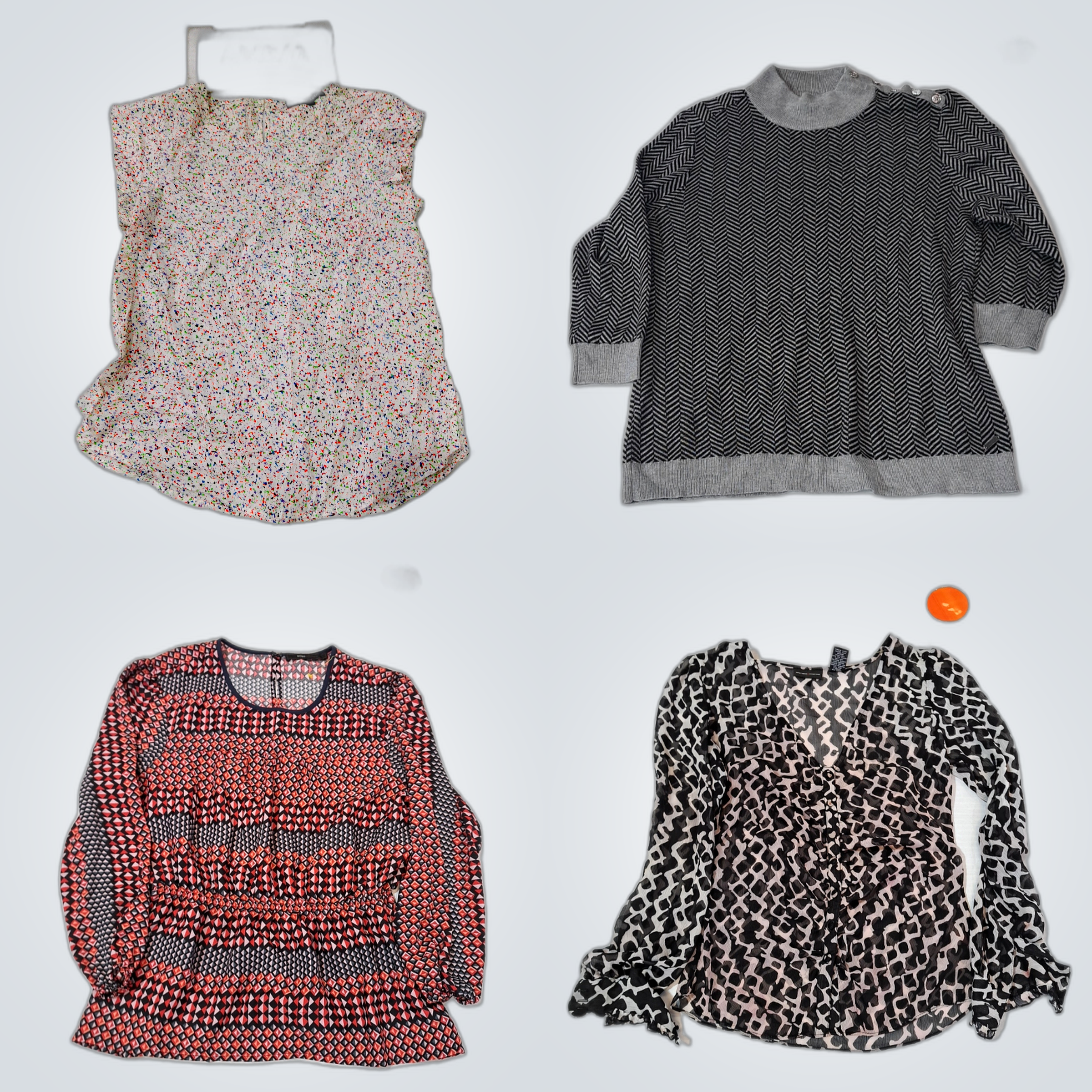 Designer Bundle: 10 Pc Mix of Blouses, Tops & 1 Dr..