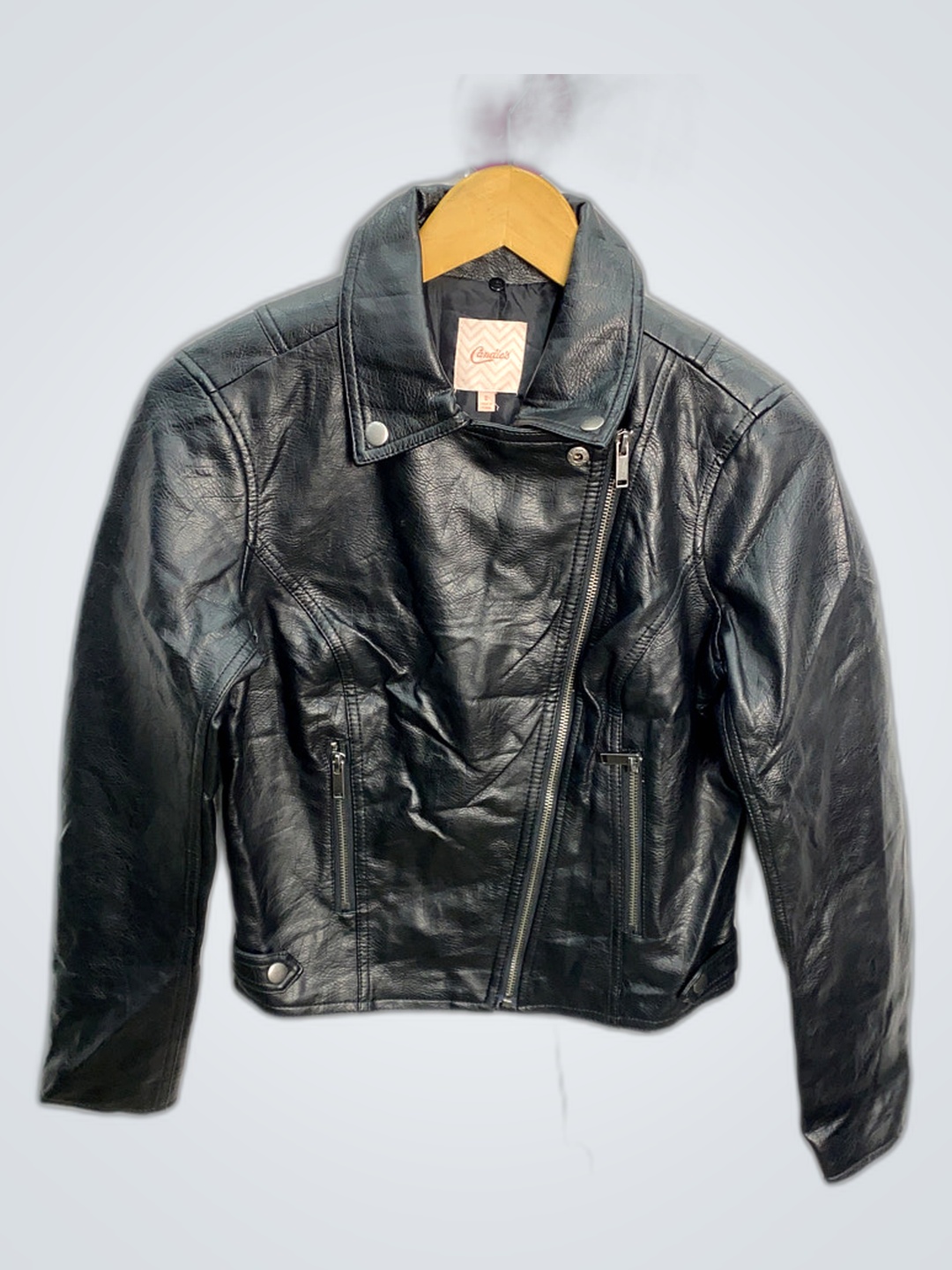 Candies Black Leather Jacket