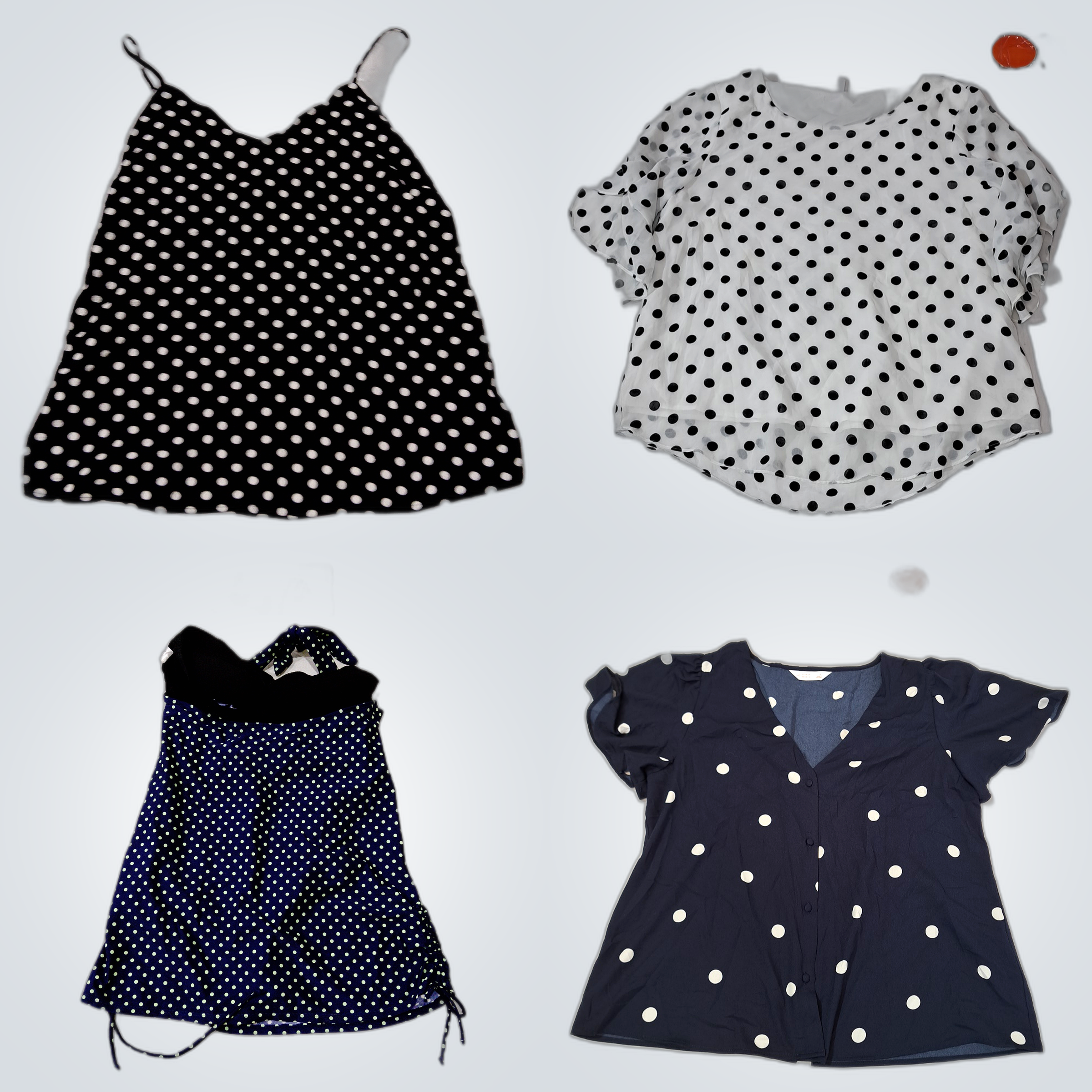 Polka Dot Chic Bundle: 6 Pc Mix of monteau, Lauren..