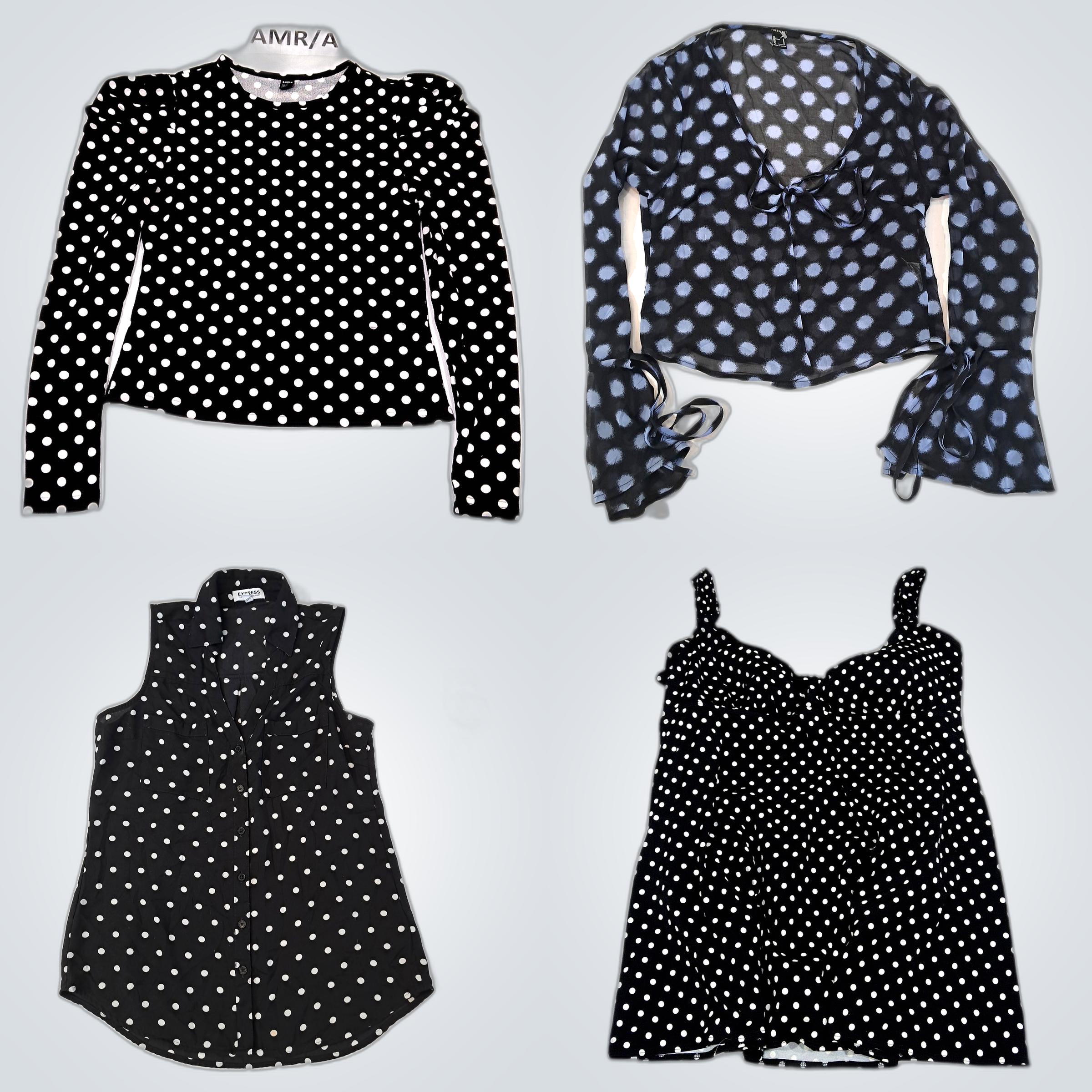 Ensemble de blouses à pois : Forever 21, SHEIN, Ex..