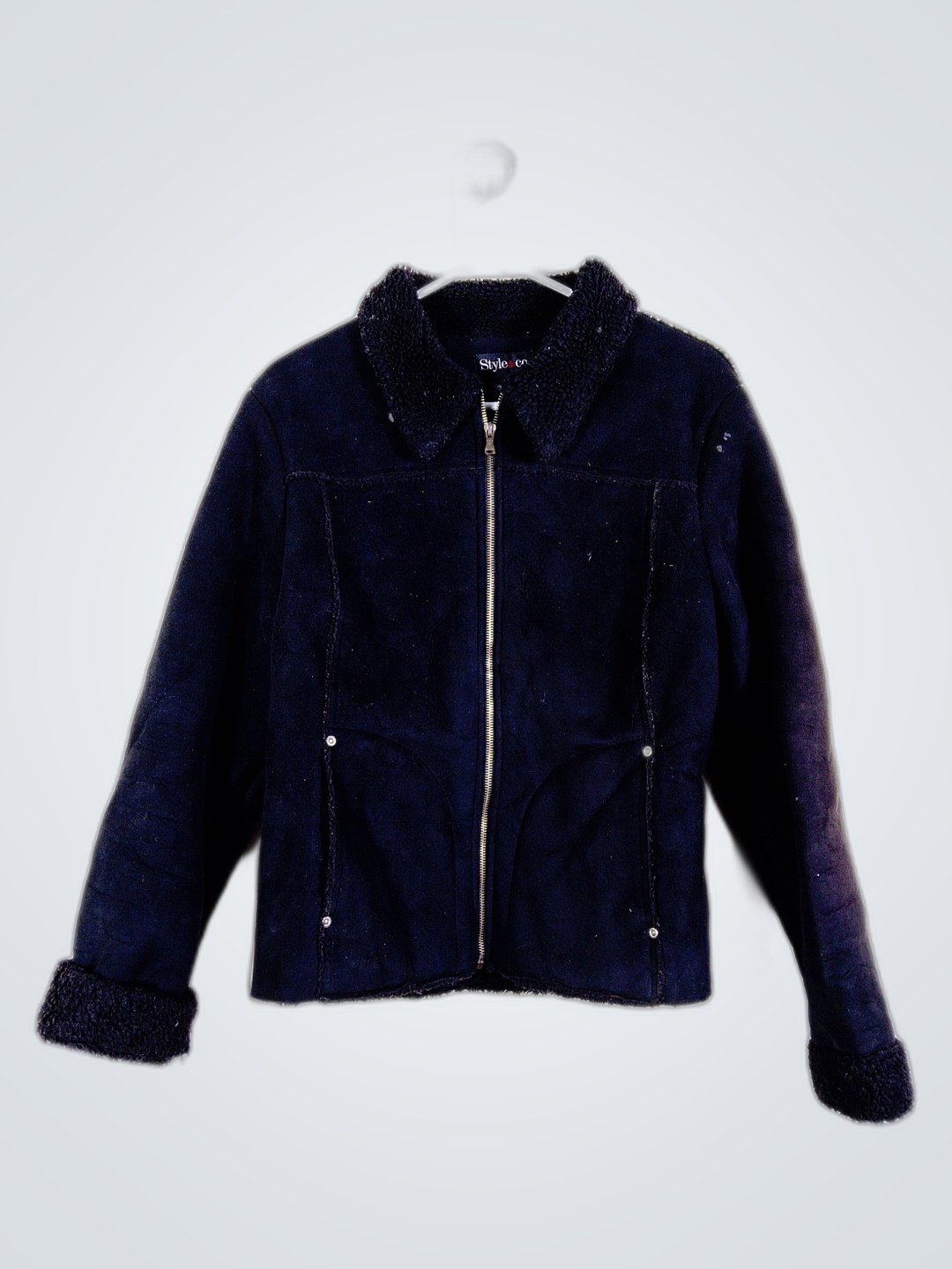 Veste en suédine noire Bebe