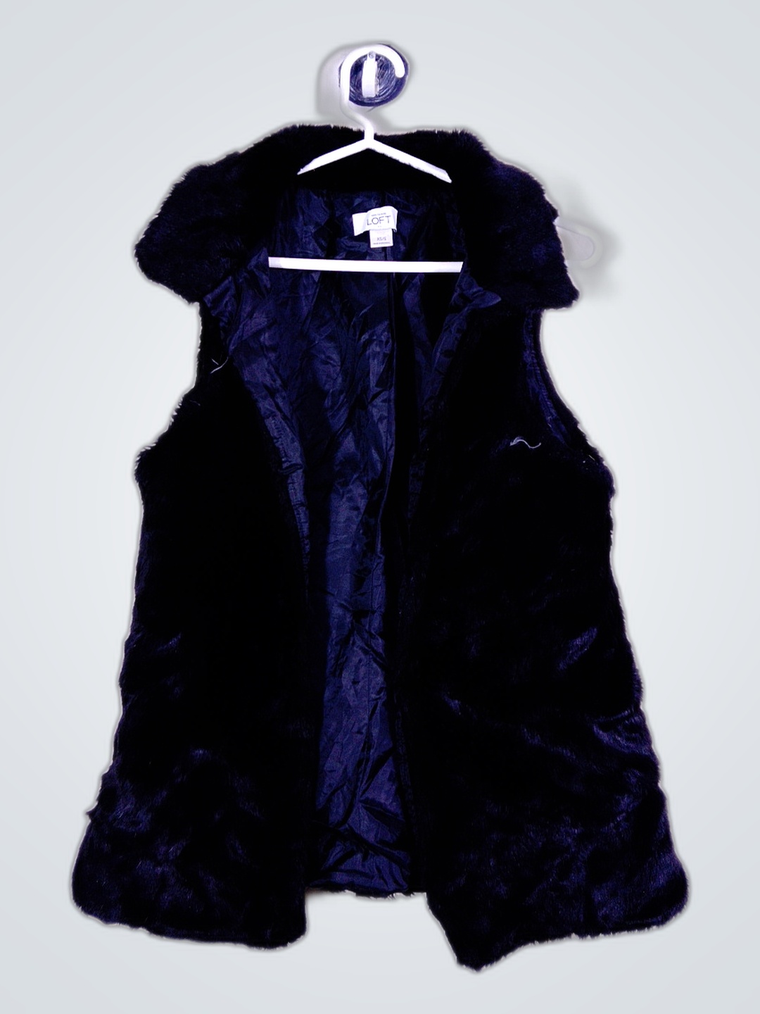 Black Faux Fur Coat
