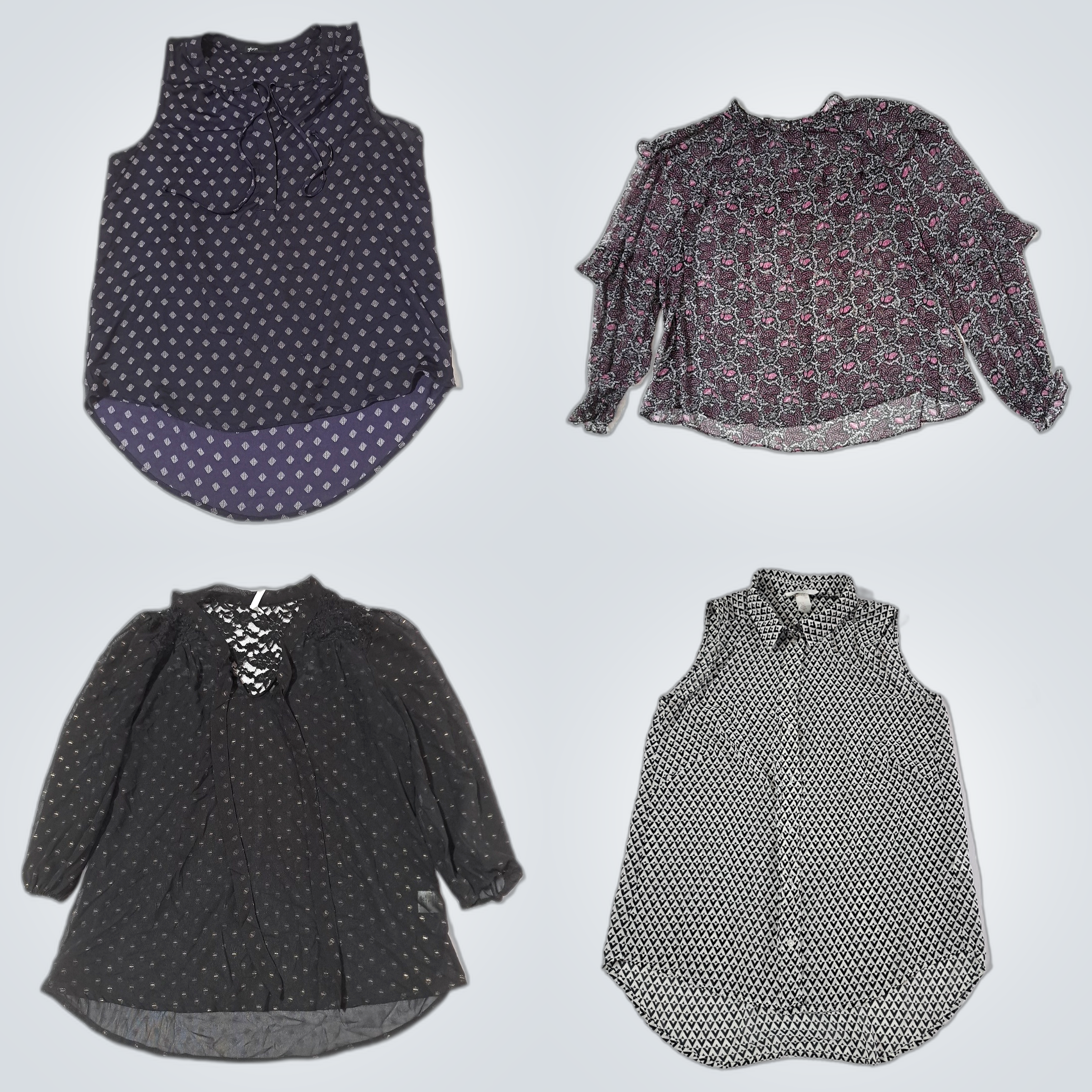 Printed Blouse Bundle: Gibson, Old Navy, H&M & Mor..