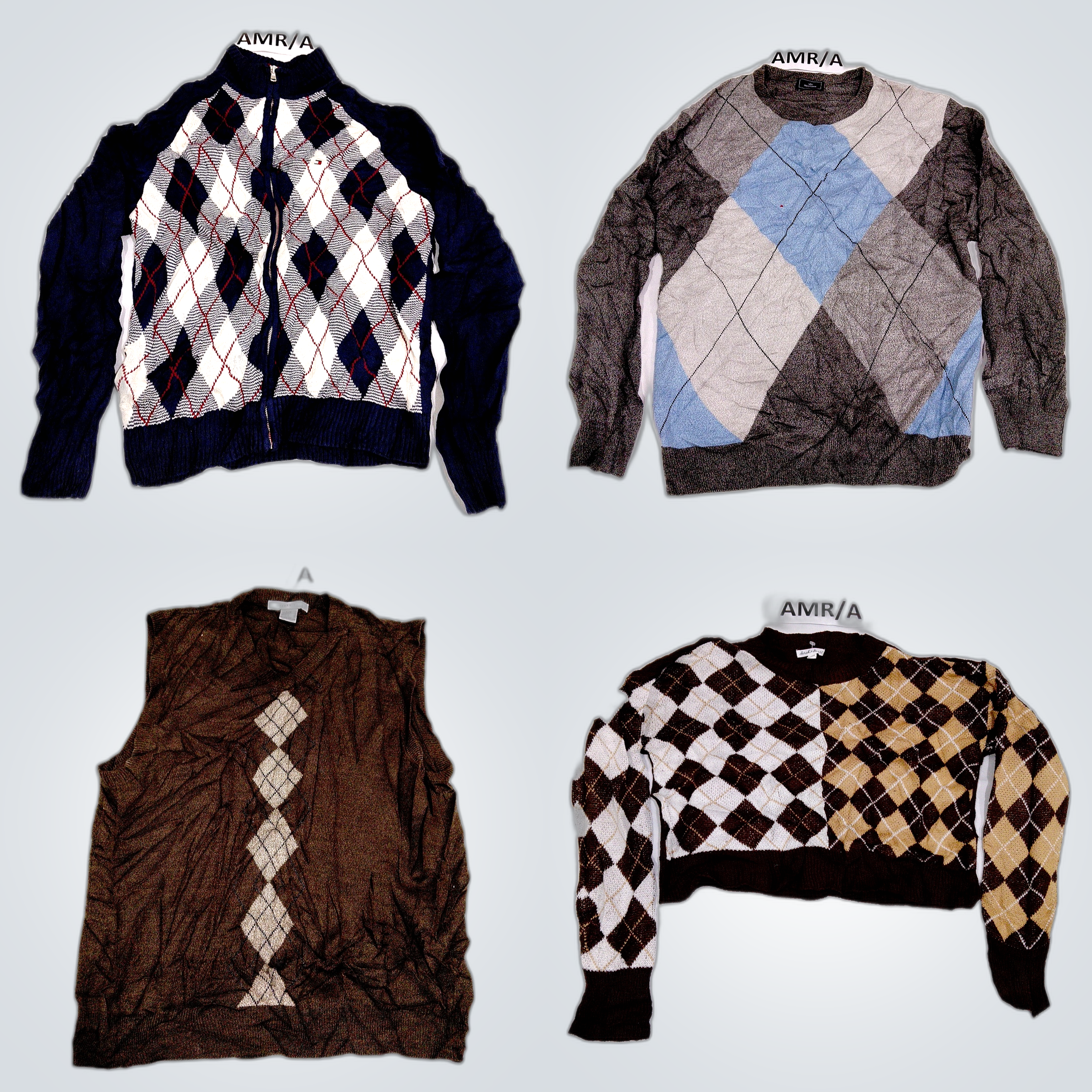 Tommy Hilfiger & More Argyle Sweater Bundle 10pcs