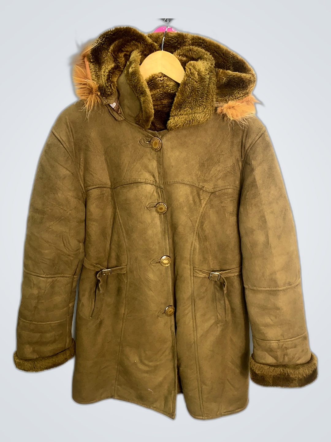 Brown Fur-Lined Parka