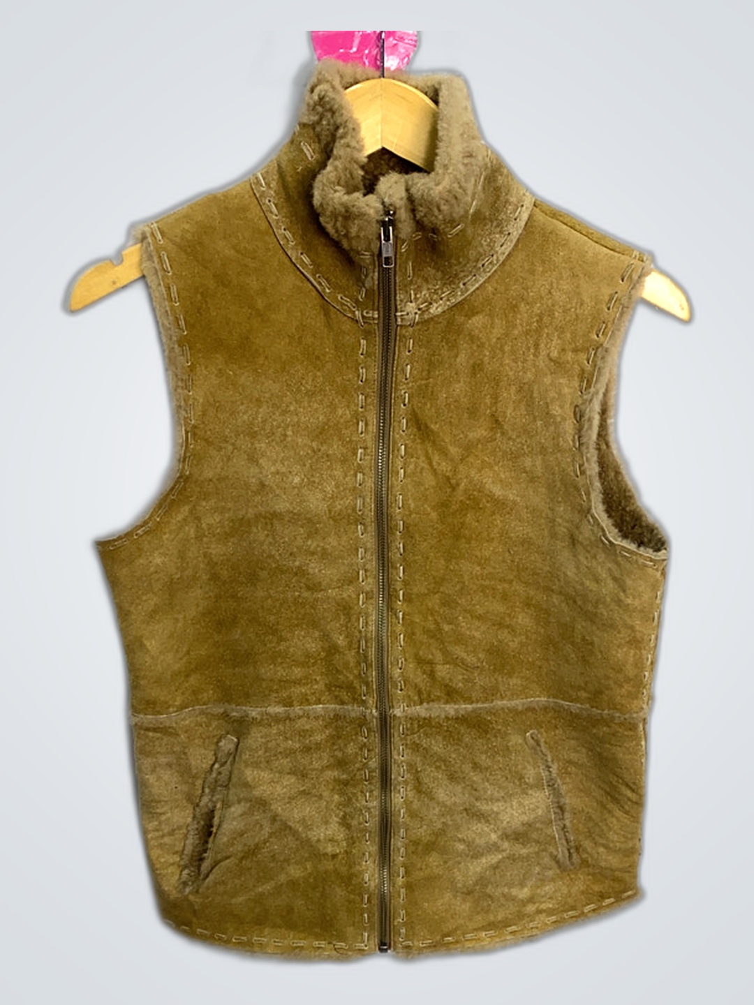 Gilet en polaire marron