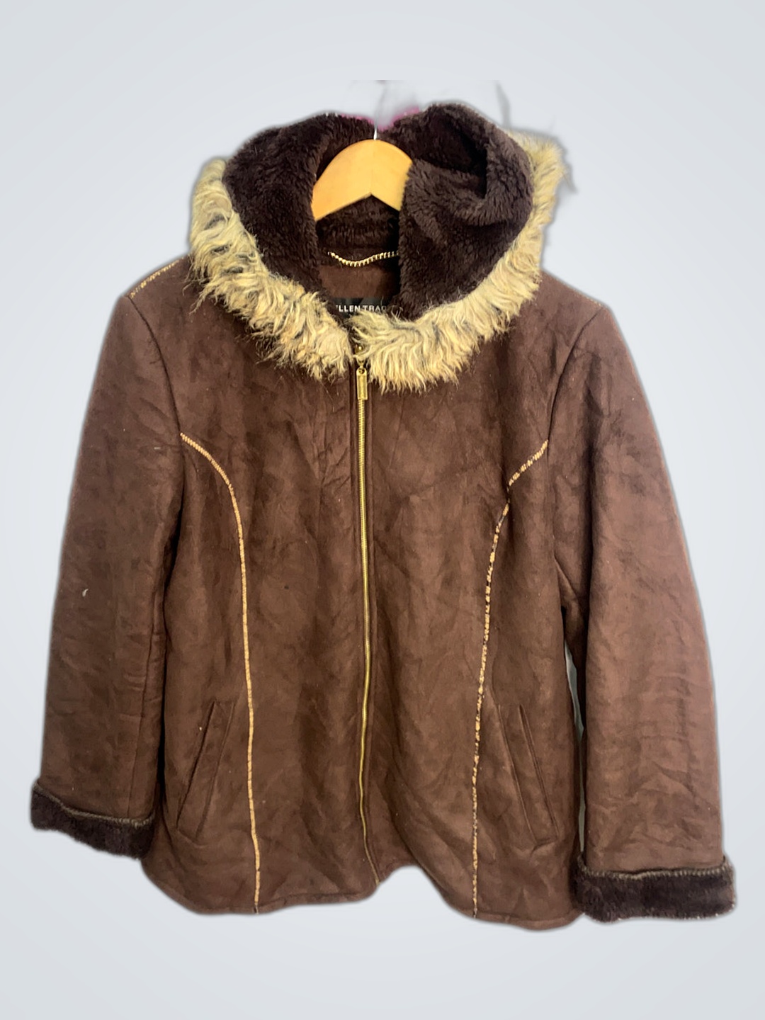 Brown Fur-Lined Coat