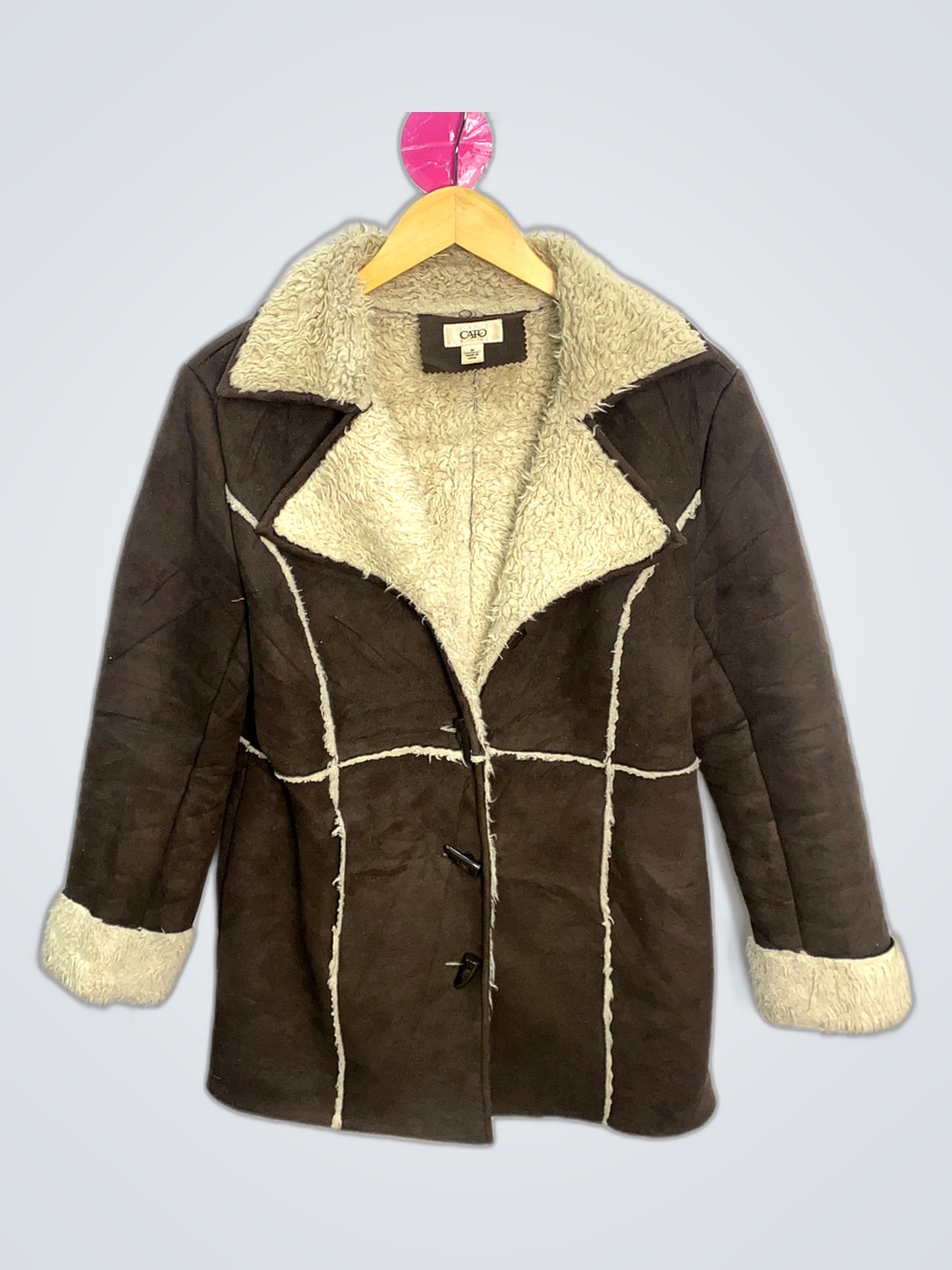 Brown Faux Fur Jacket