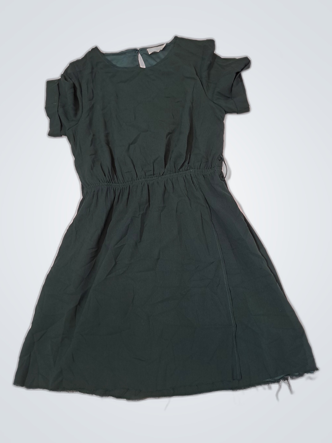 Green Short-Sleeve Dress