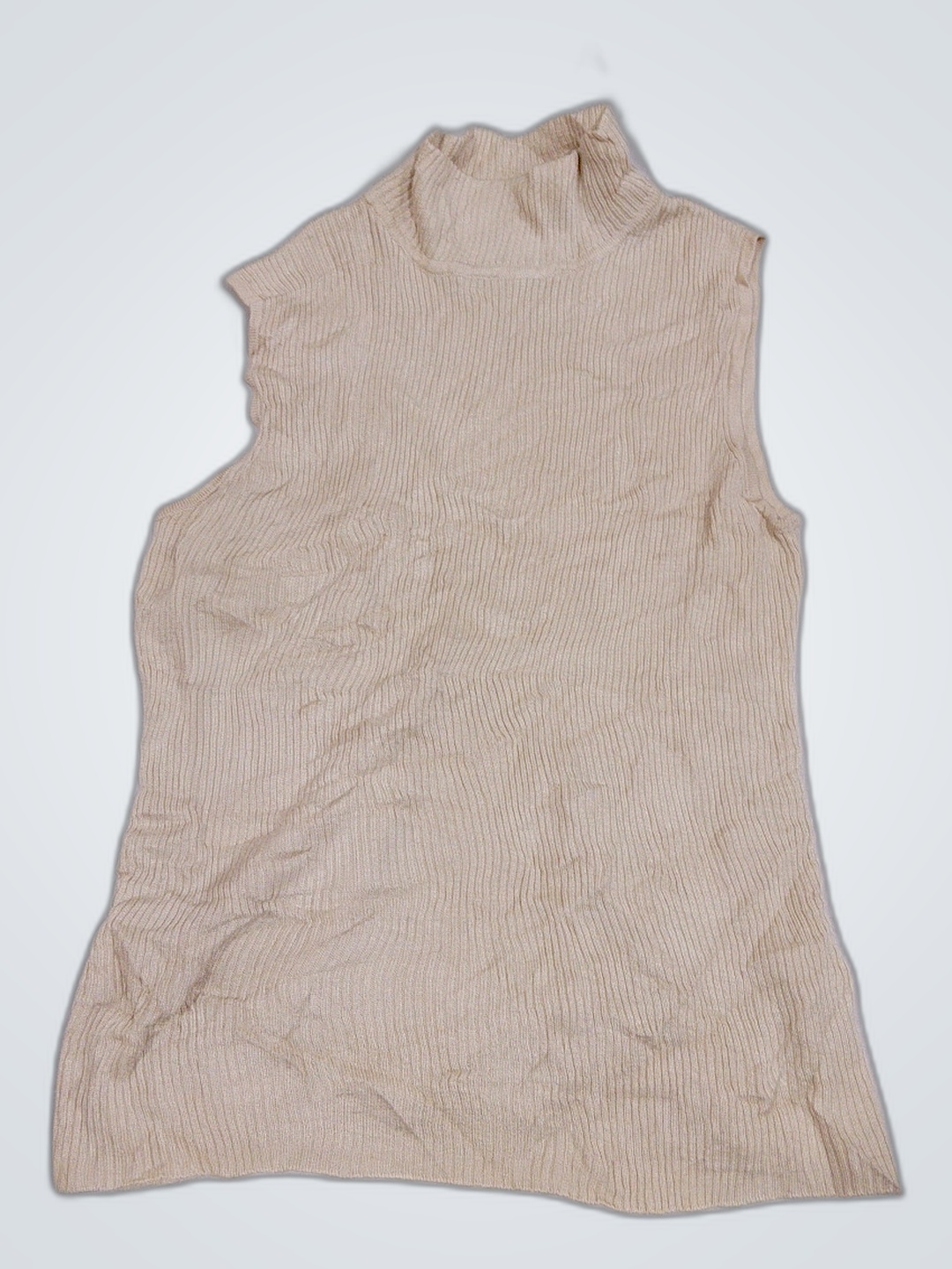 Top sans manches beige