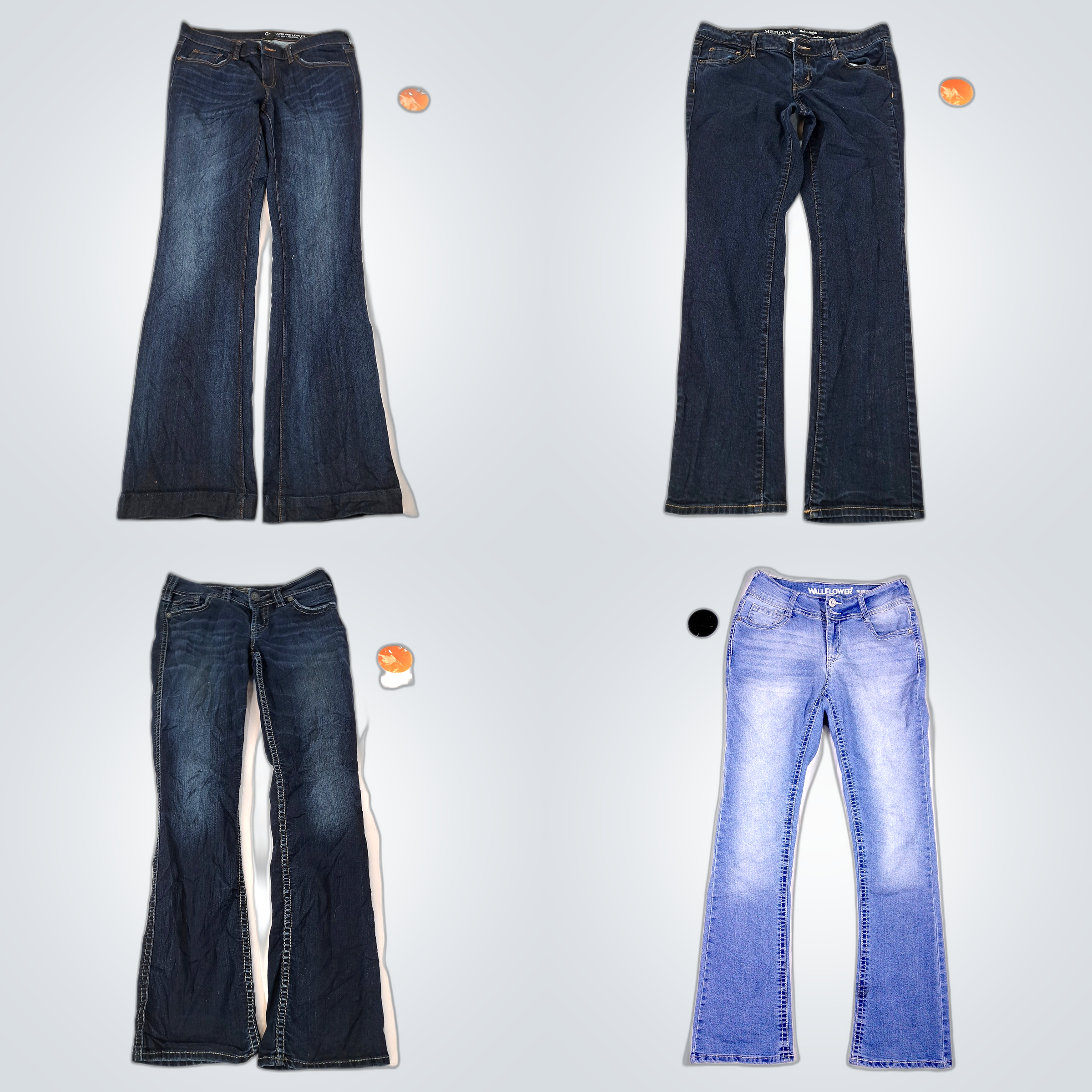 Conjunto de Jeans Usados com Cuidado: SUKI, Gap, M..