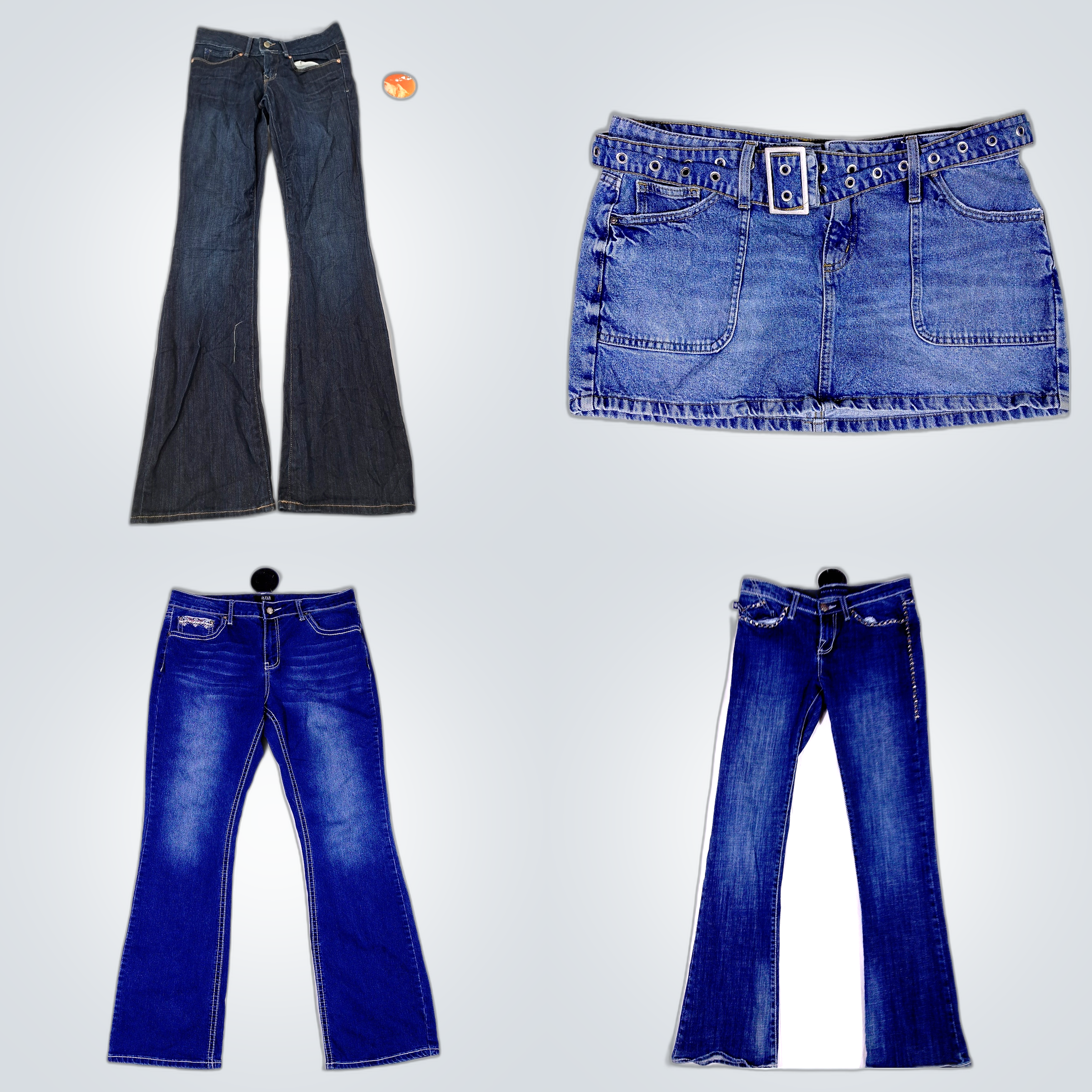 Pacote de Denim Levemente Usado: Wallflower, Gap, ..
