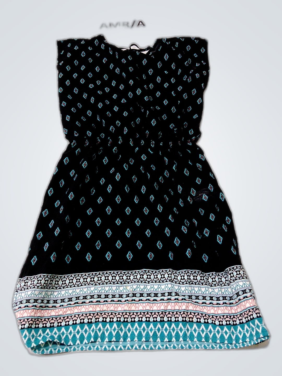 B Rose Geometric Print Mini Dress