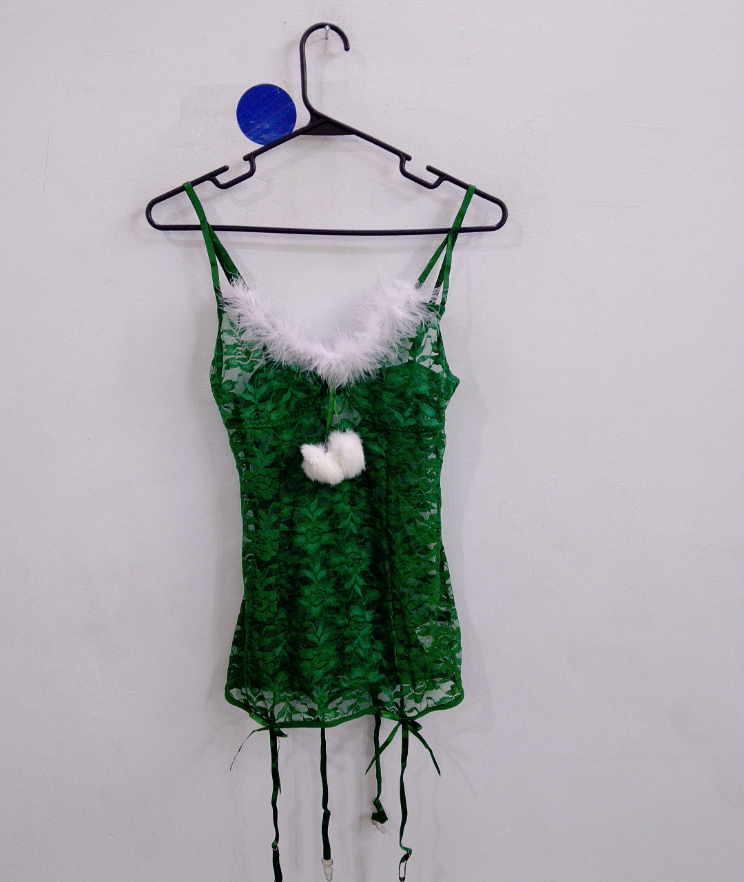 Body en dentelle verte