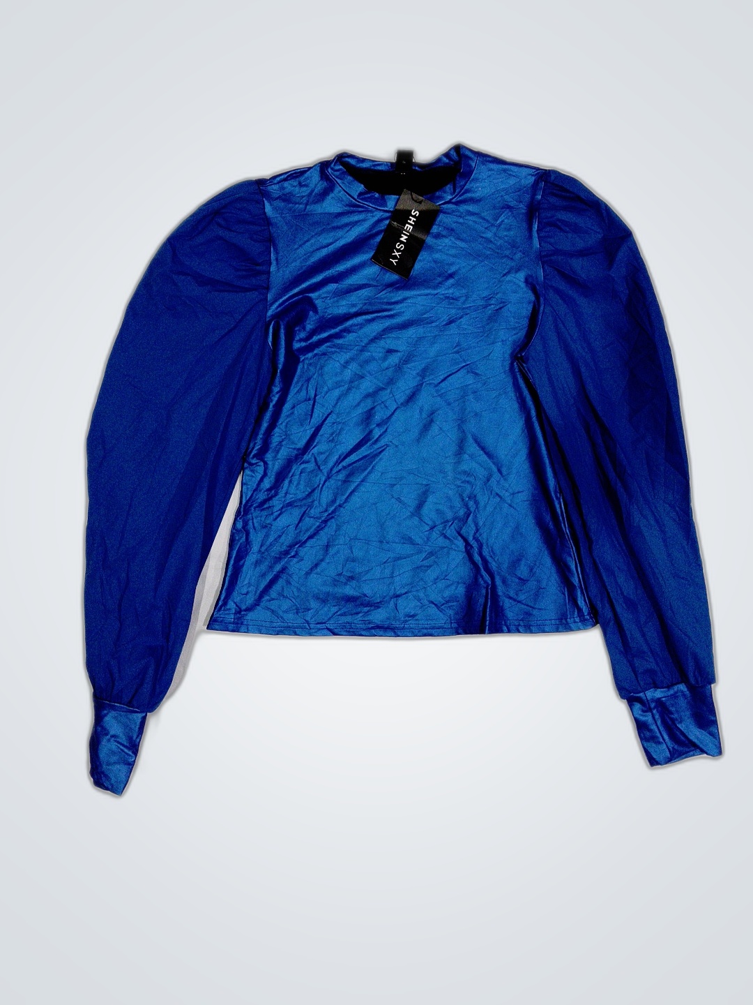 Top à manches longues bleu