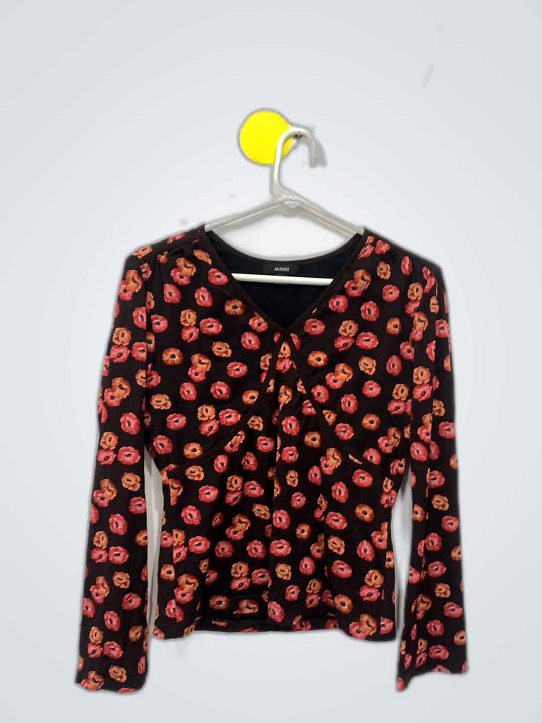 Alfani Floral Long Sleeve Top