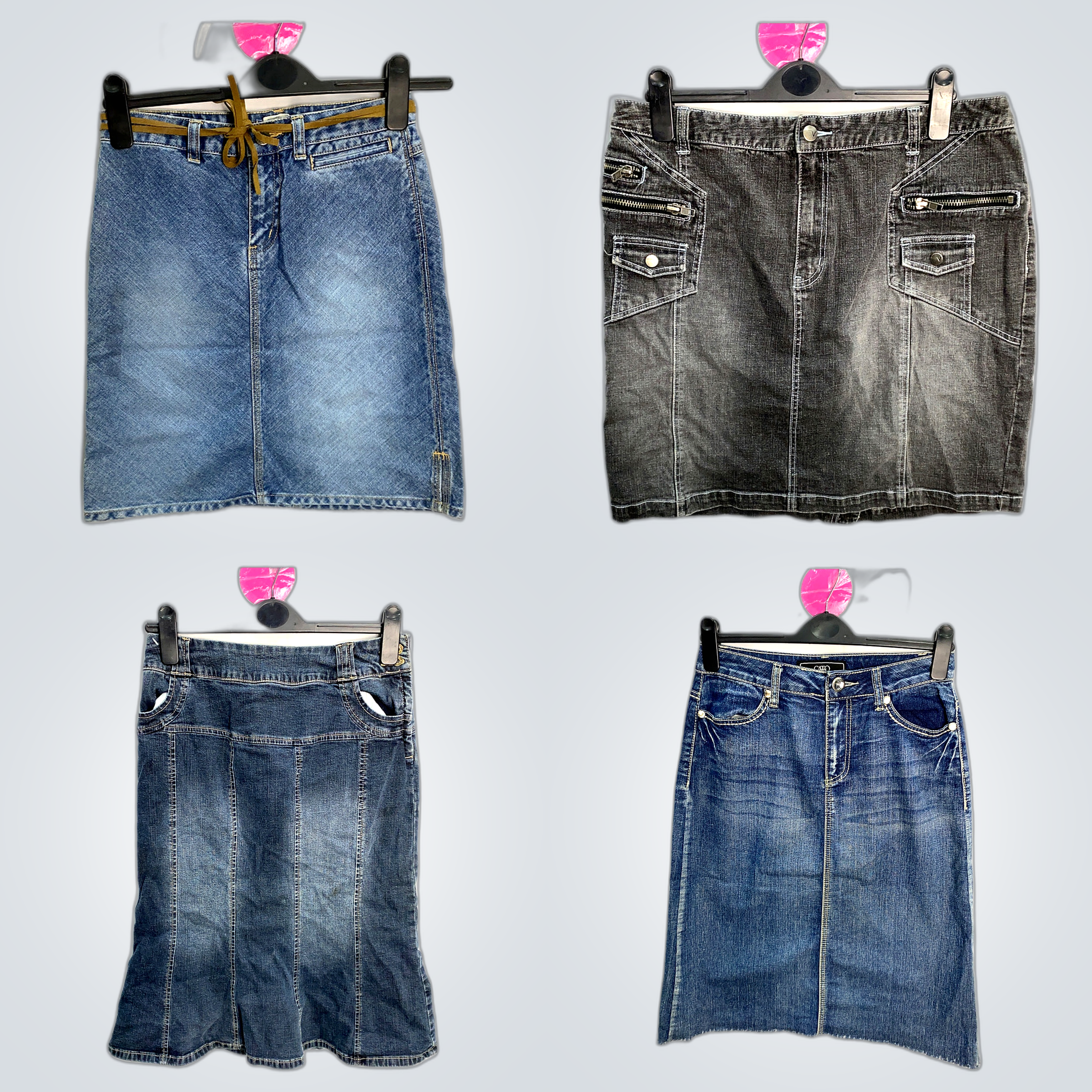 Denim Mini Skirt Bundle - WHBM, Guess, CATO & More